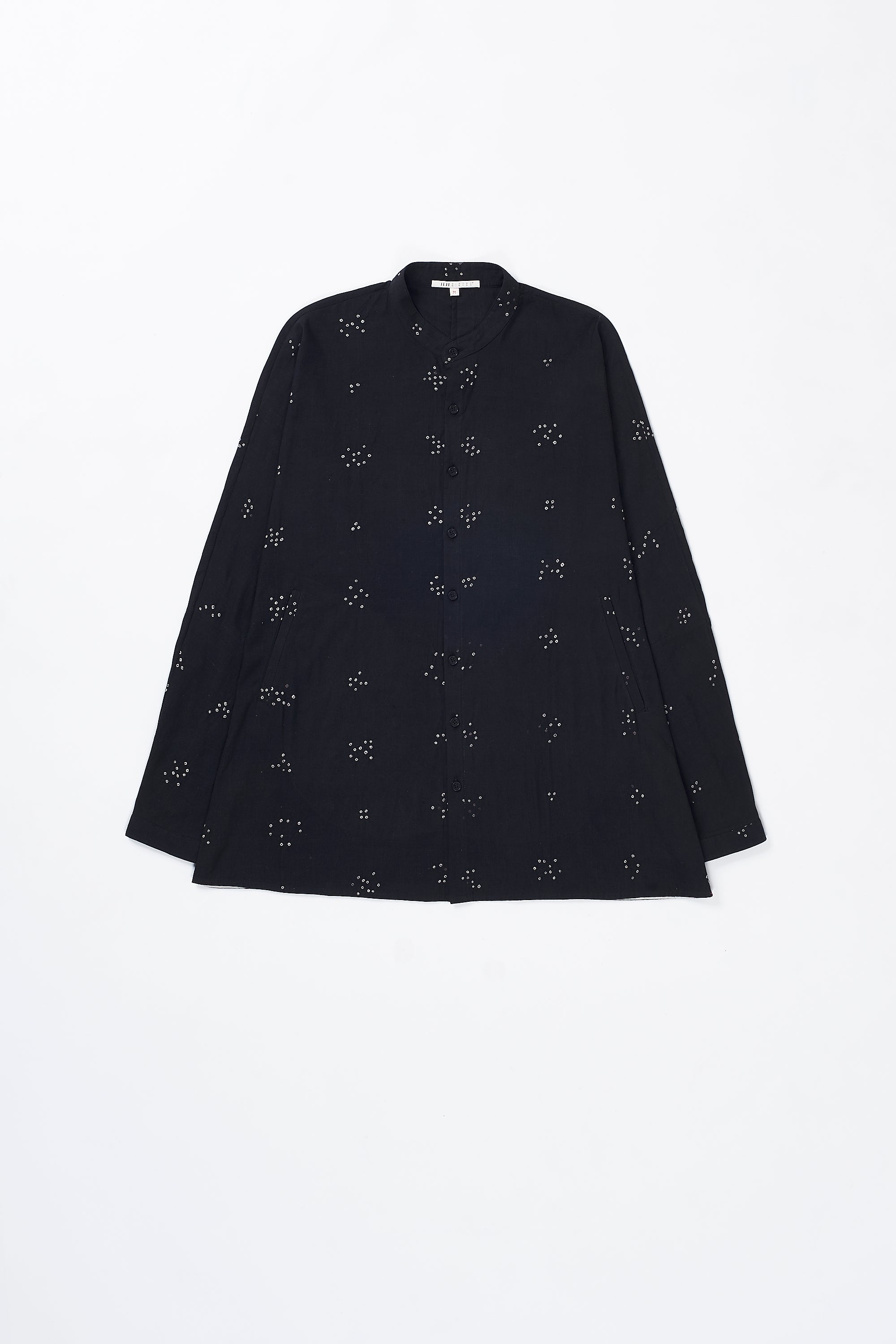 Front image of a black shirt