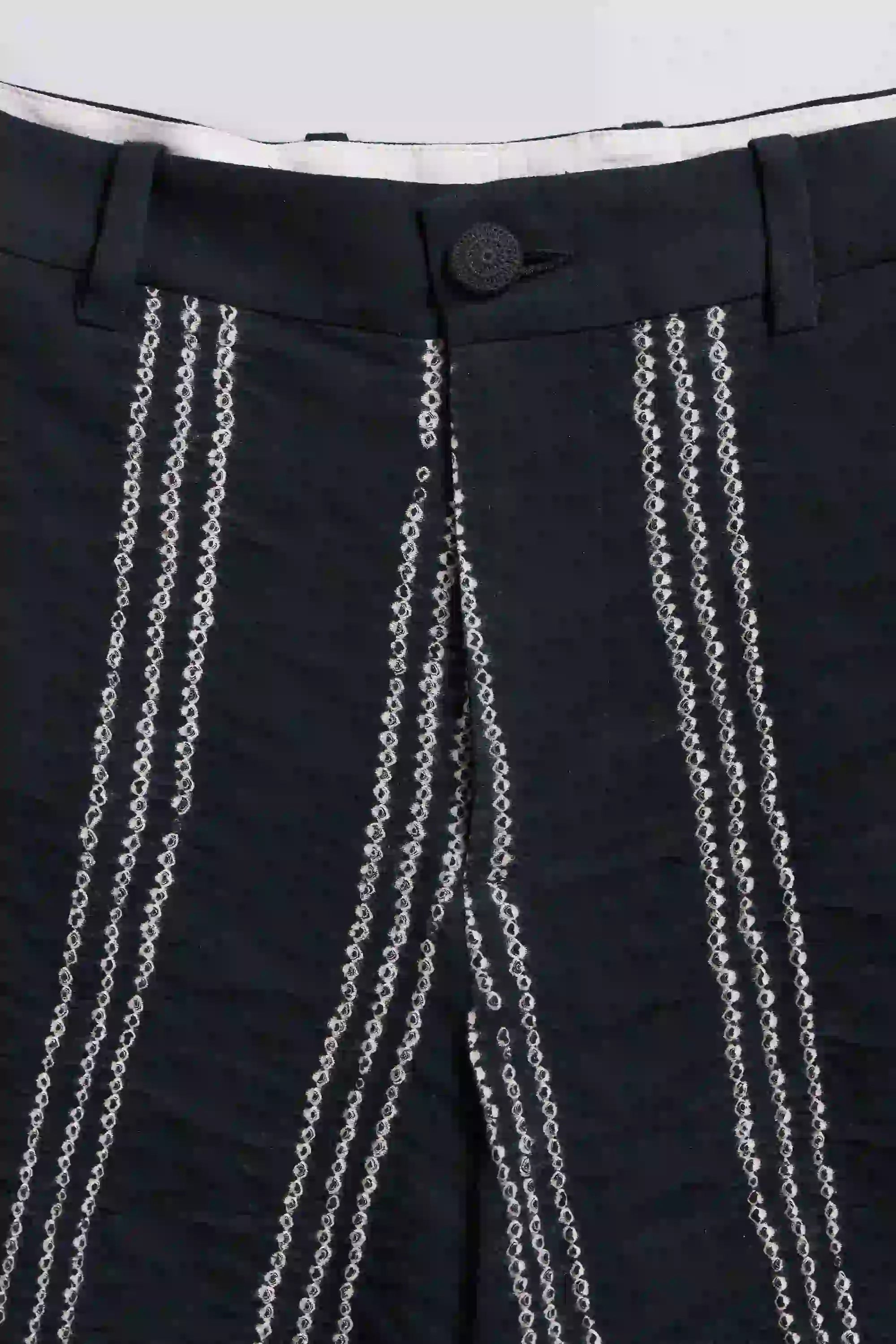Fabric close-up with button