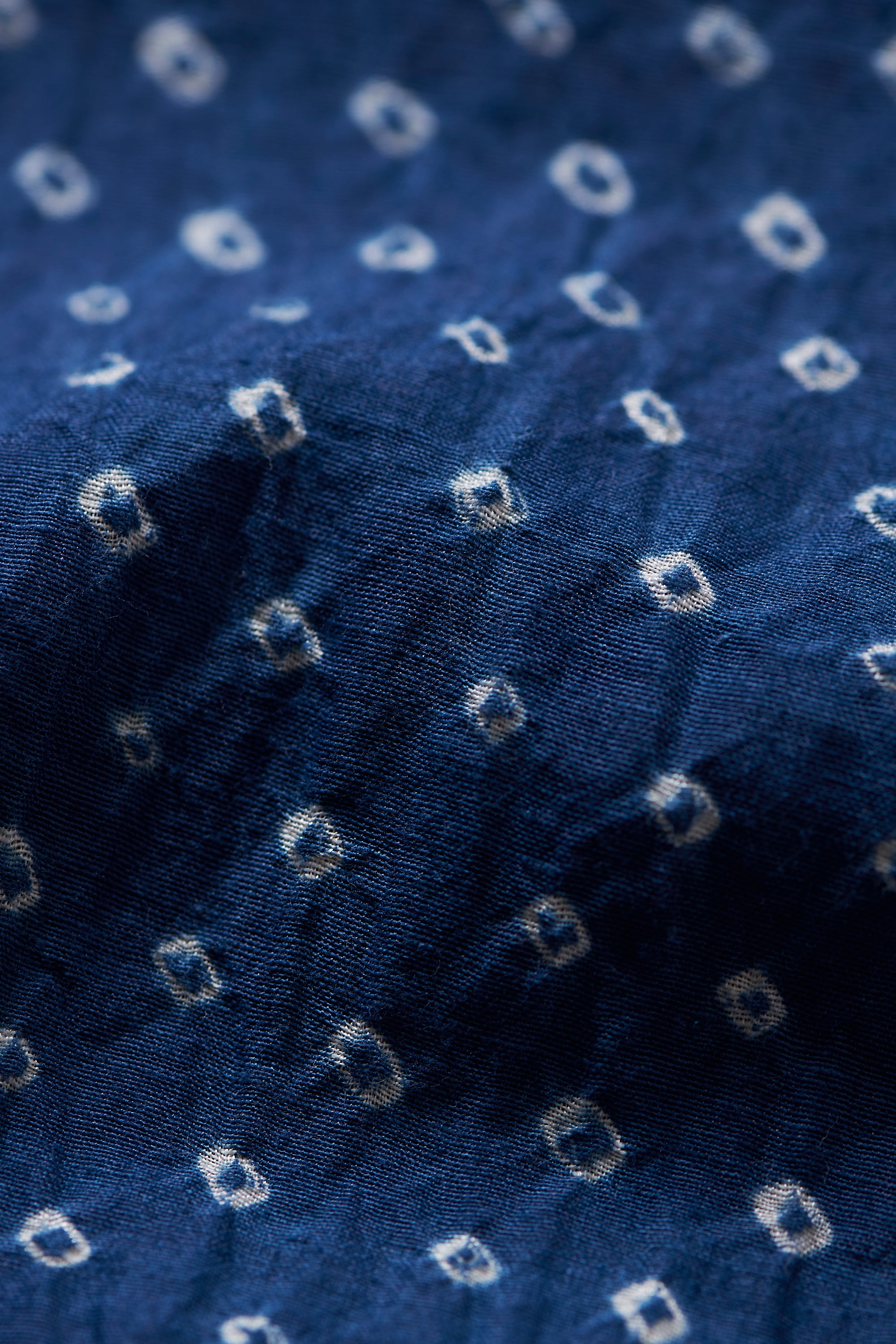 Fabric close-up with bandhani work
