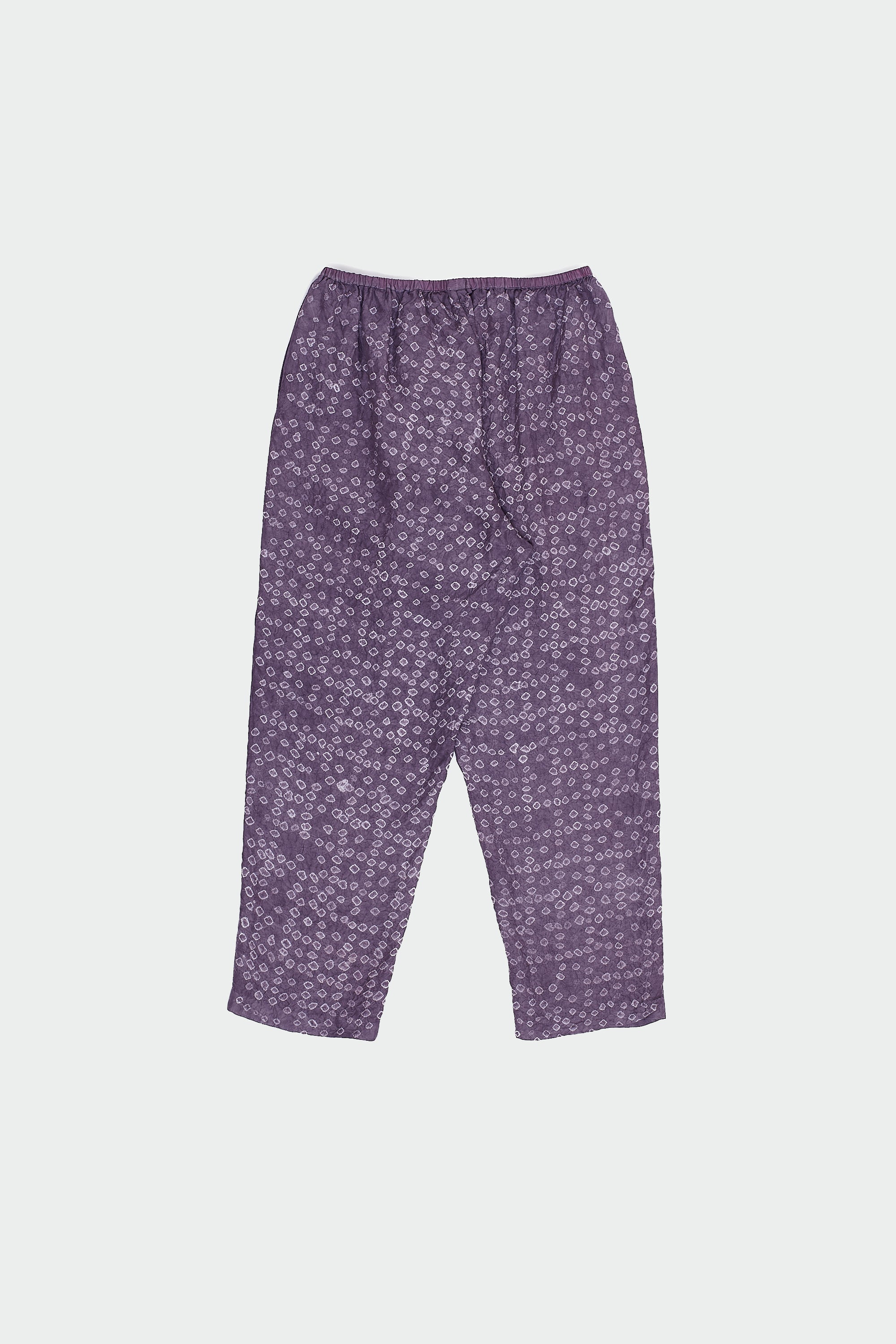 Ankle-Length Pants Dyed in Jamun