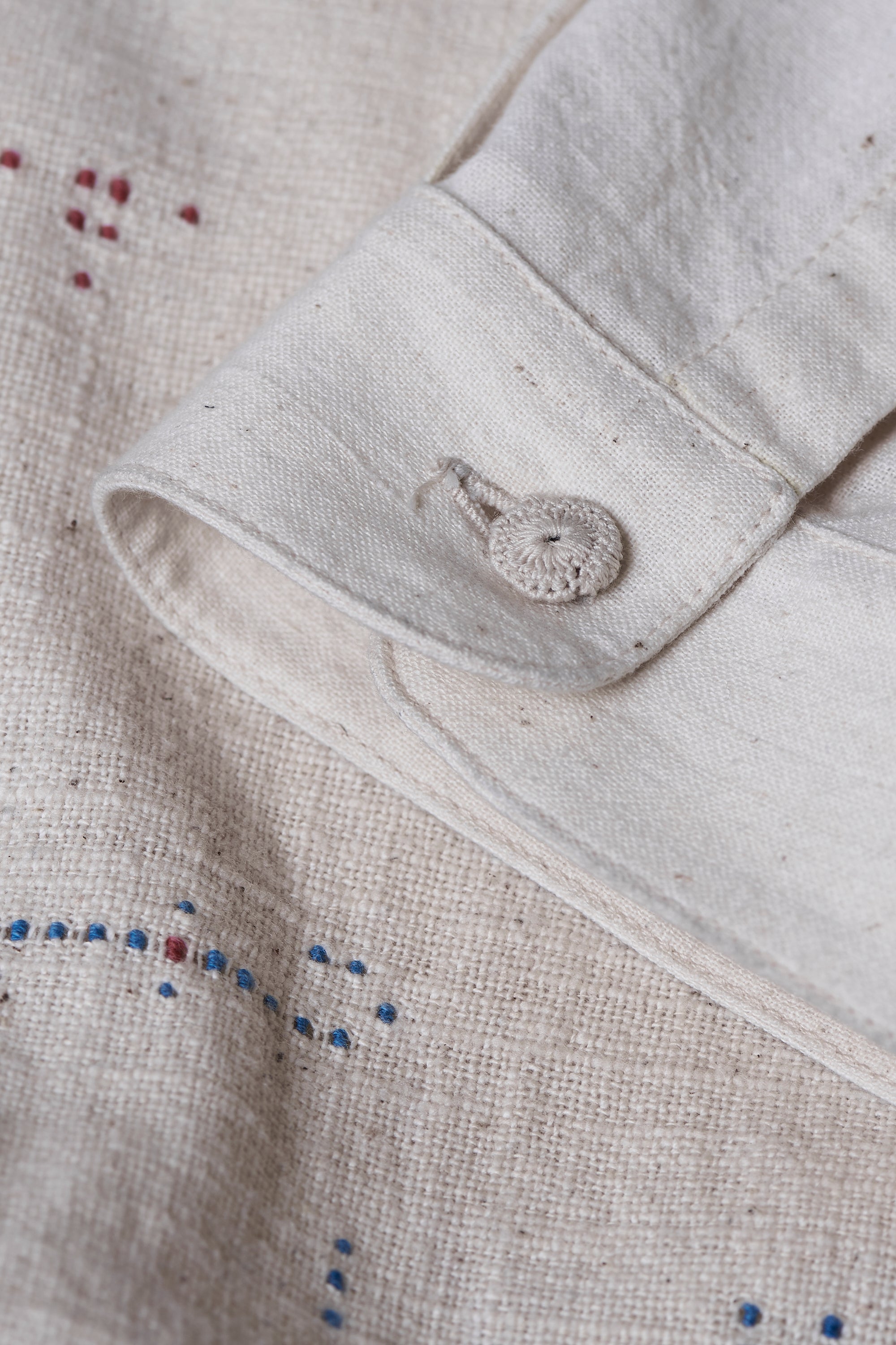 Fabric close-up with button