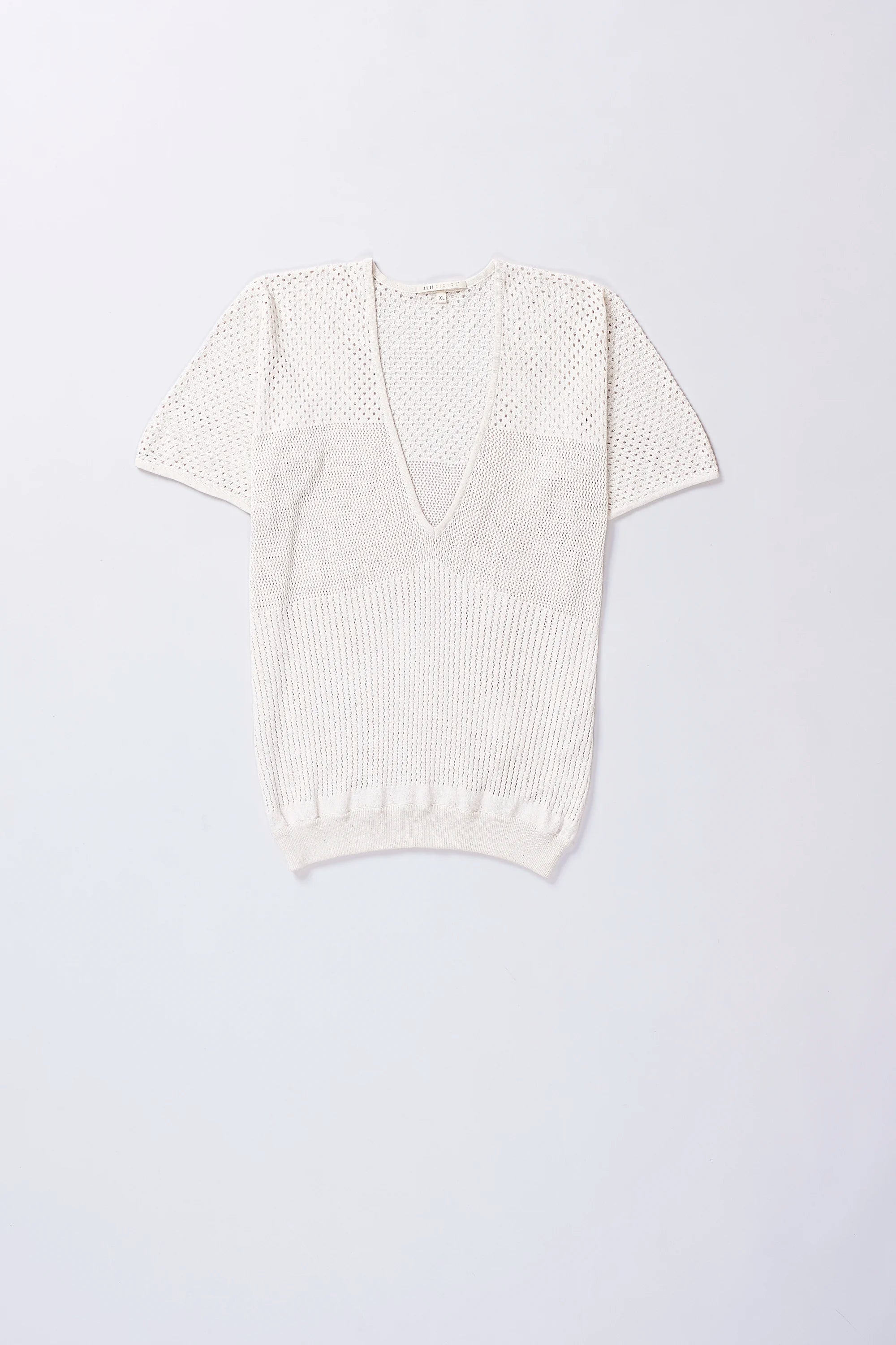 Ecru cotton t-shirt