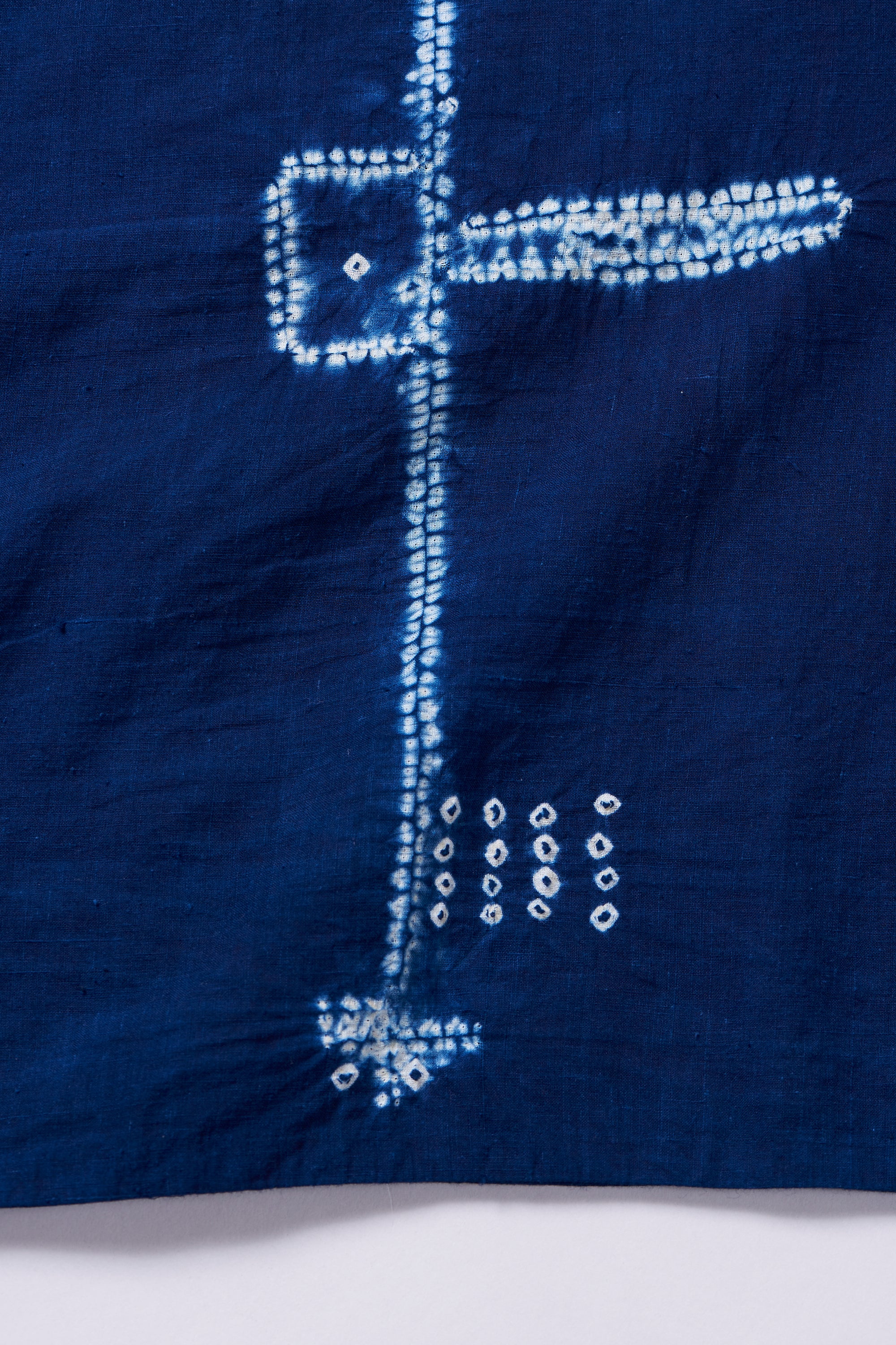 Fabric close-up with shibori
