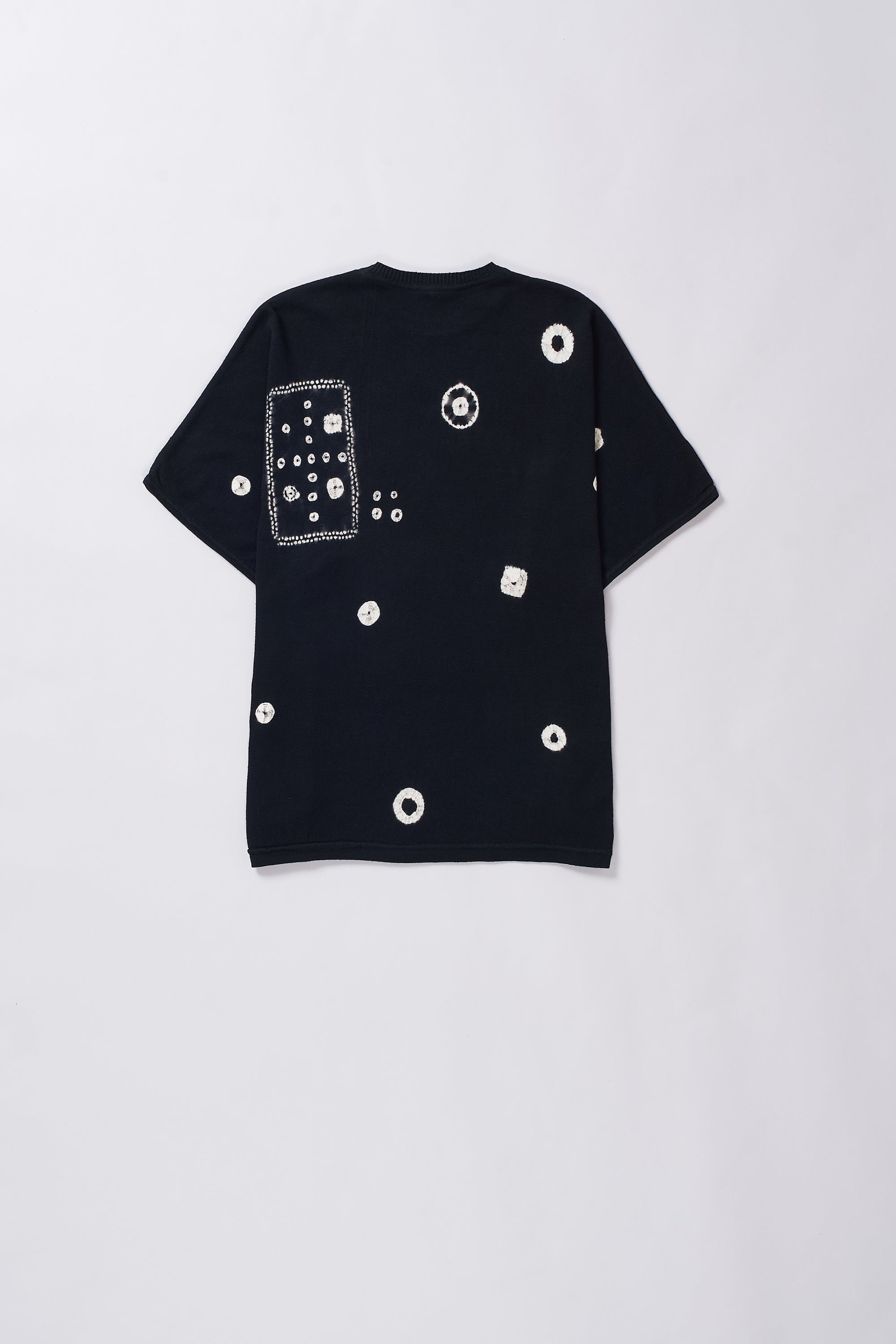 Back image of a black t-shirt