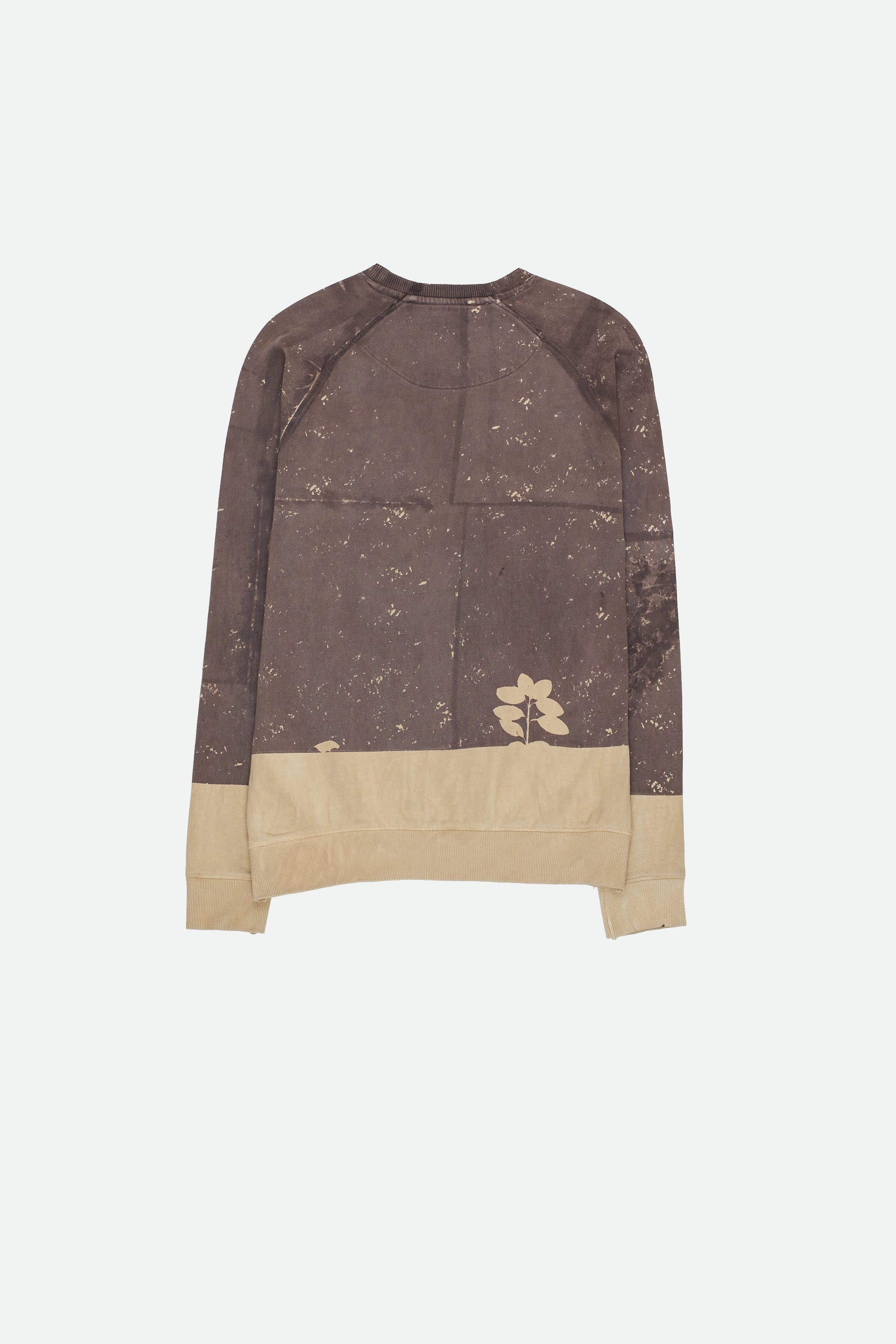 Back image of a charcoal sweatshirt