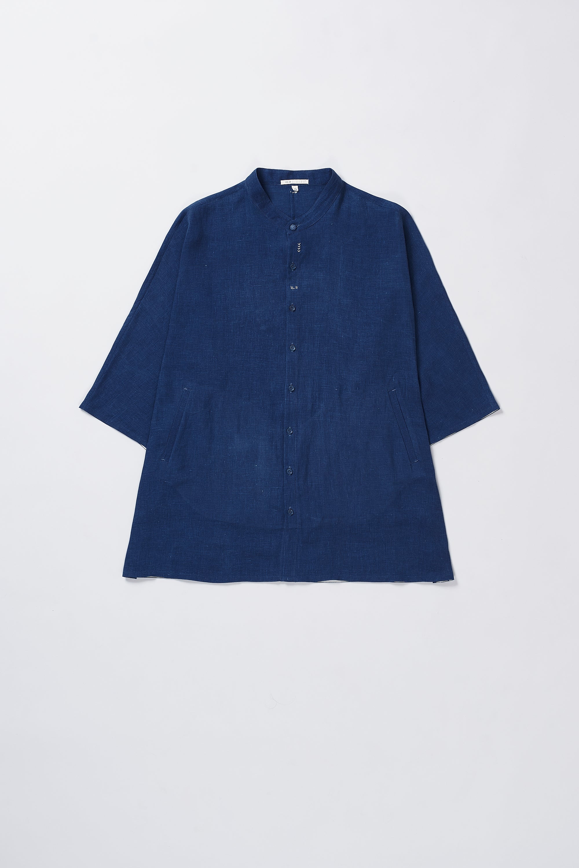 Medium indigo linen shirt