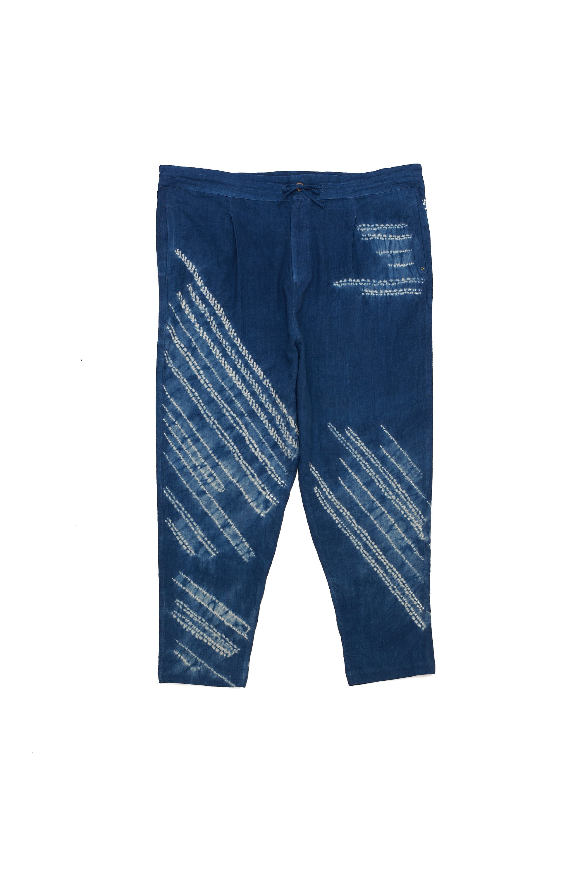 Shibori Pants In 40'S Count Organic Cotton