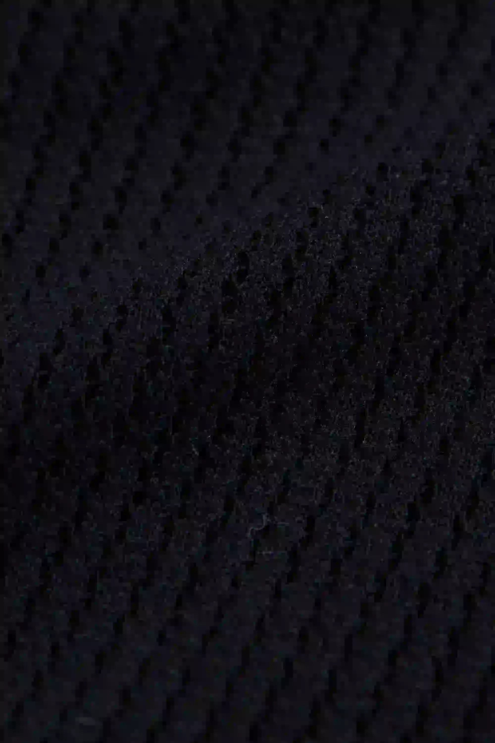 Close-up black of knitted patterns fabric