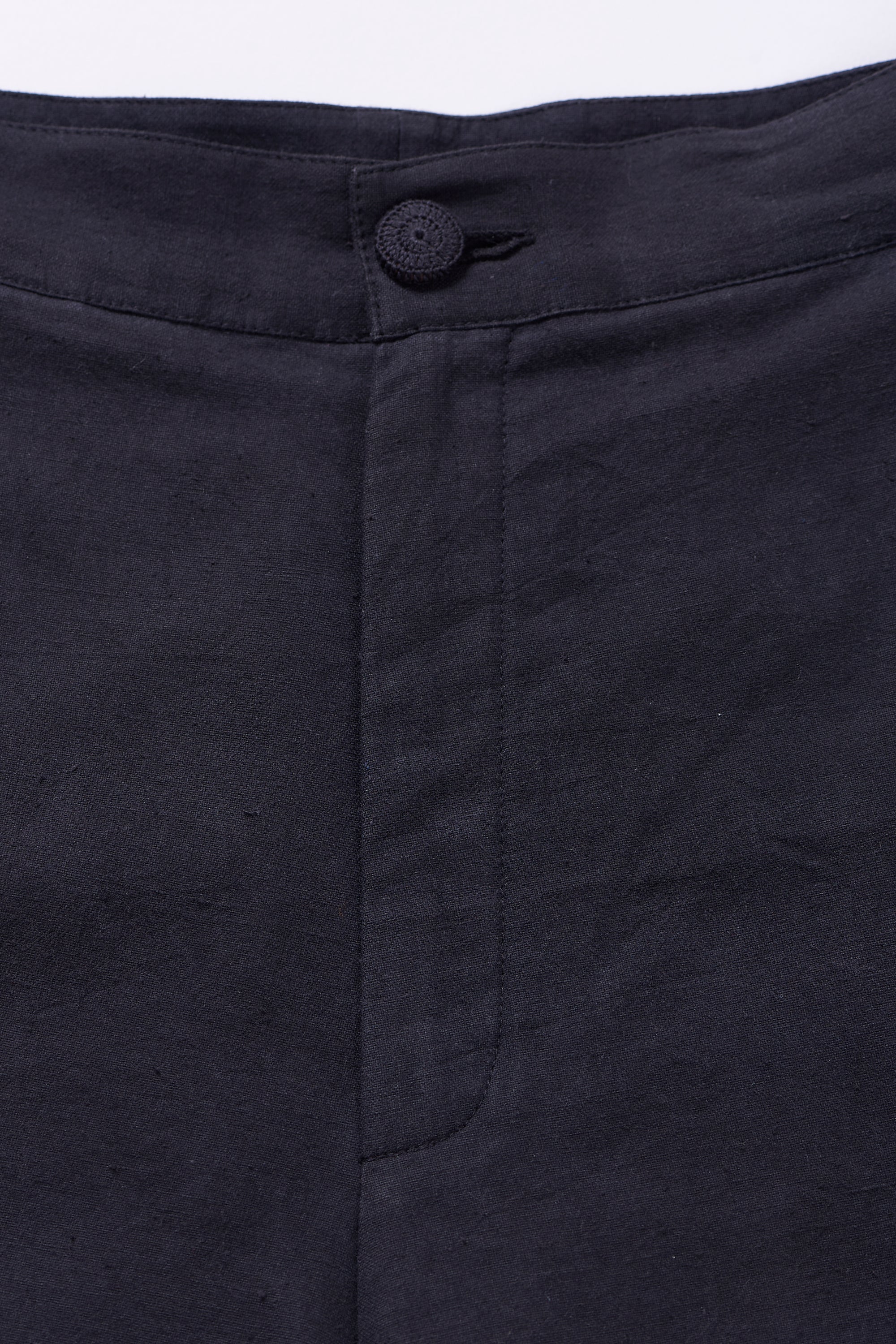 Close-up of a fabric with button