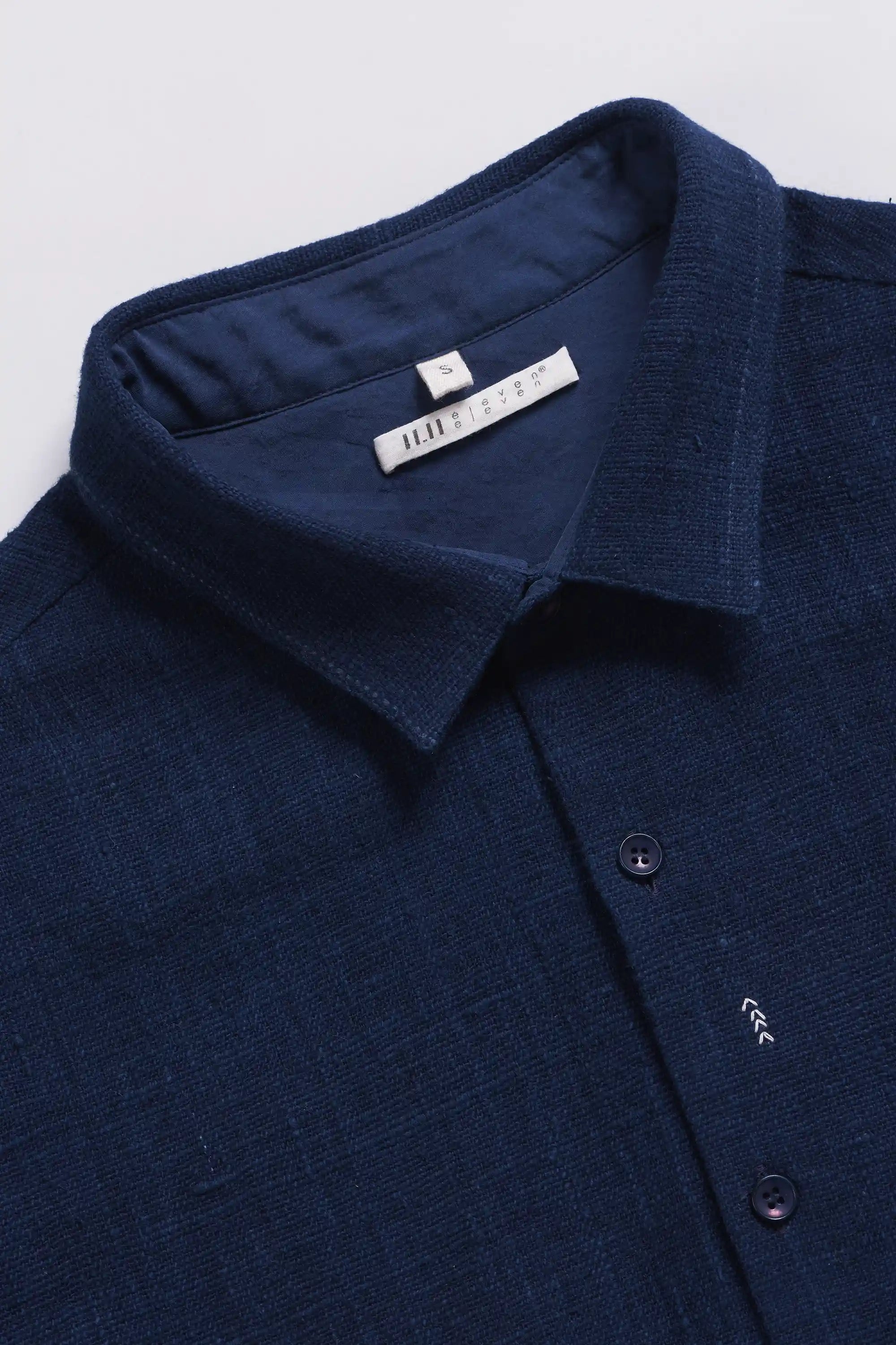 Fabric close-up with collar and buttons