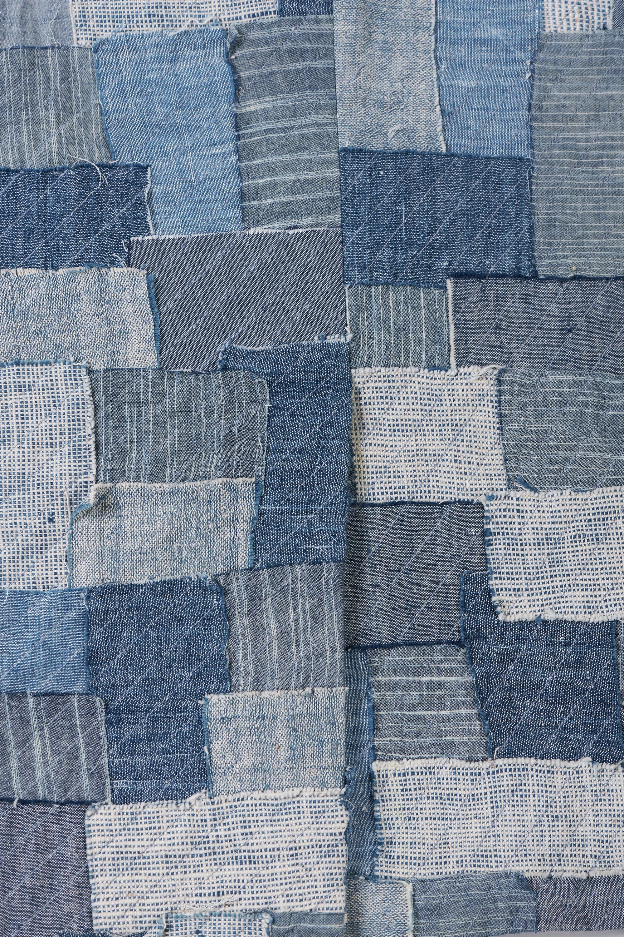 Fabric close-up with patchwork