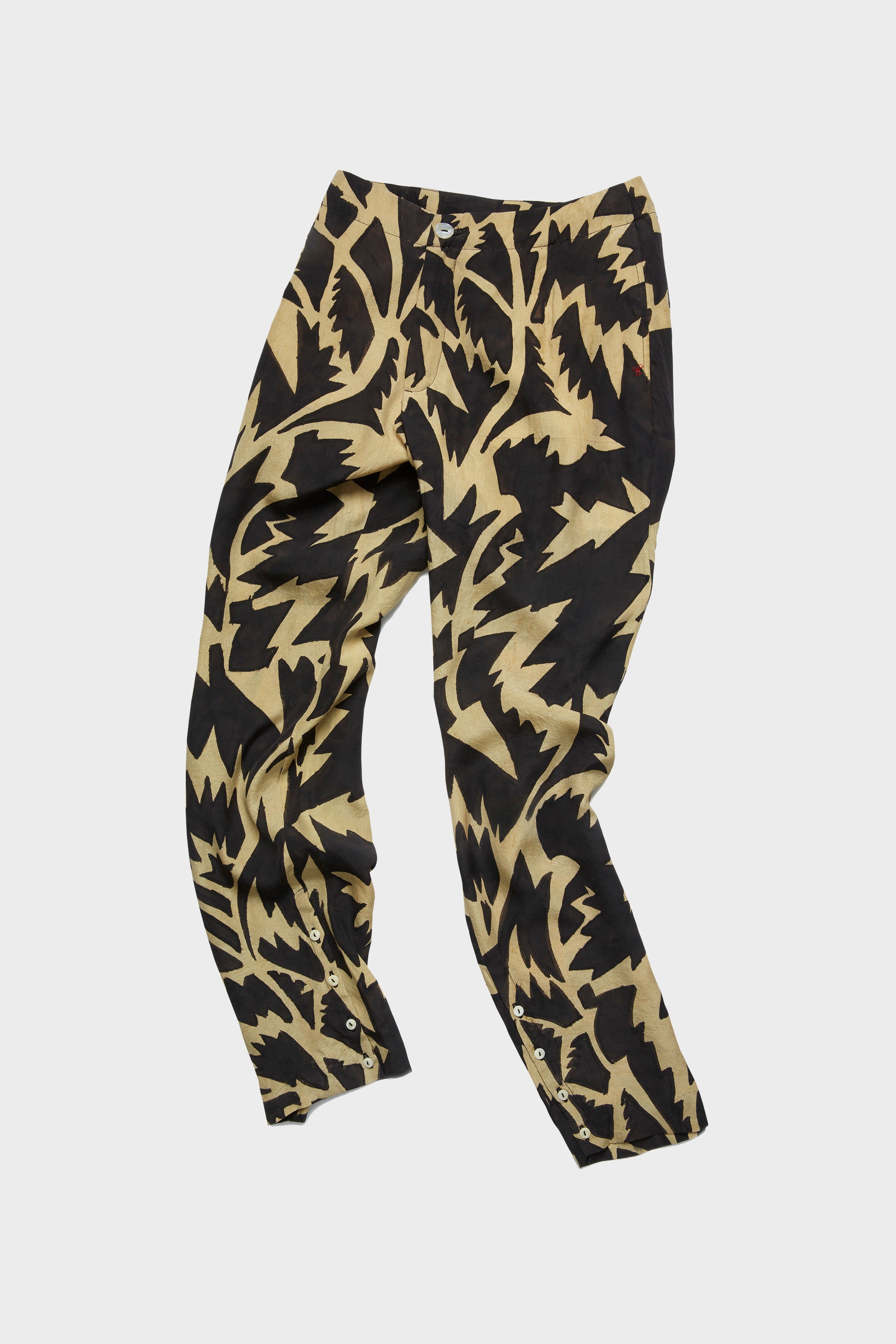 Silk handpainted churidaar pant