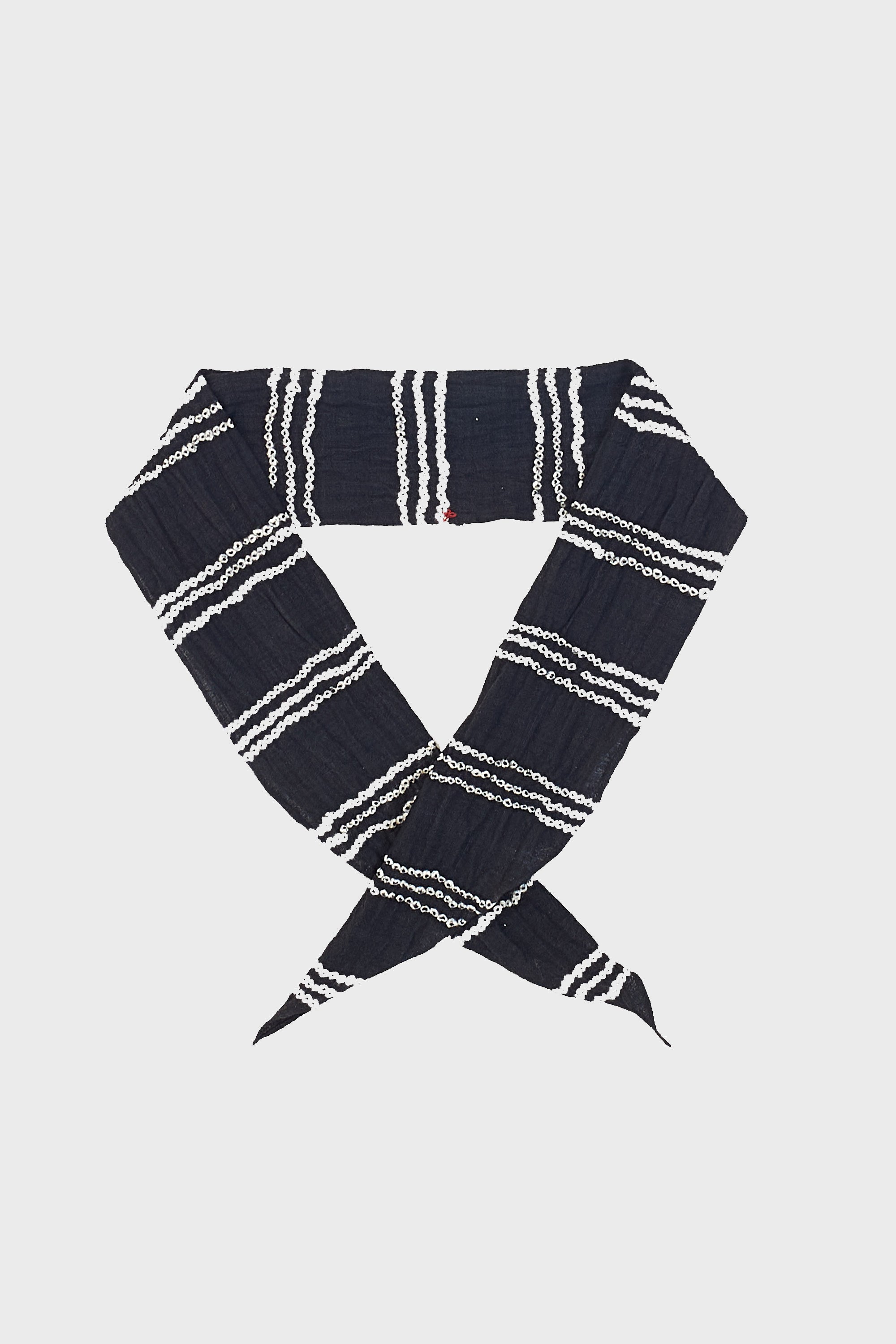 Black cotton scarf