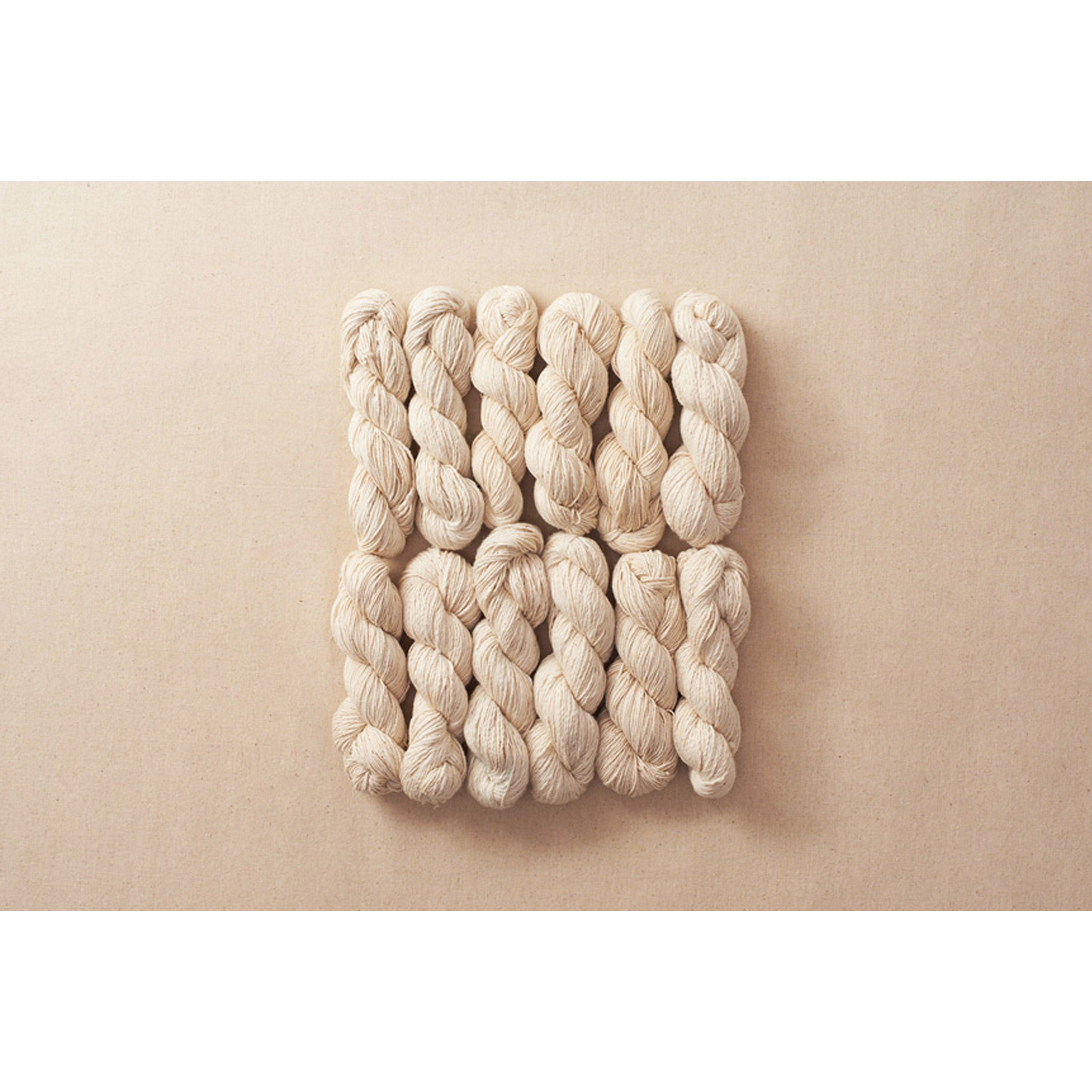 Cotton yarns in ecru