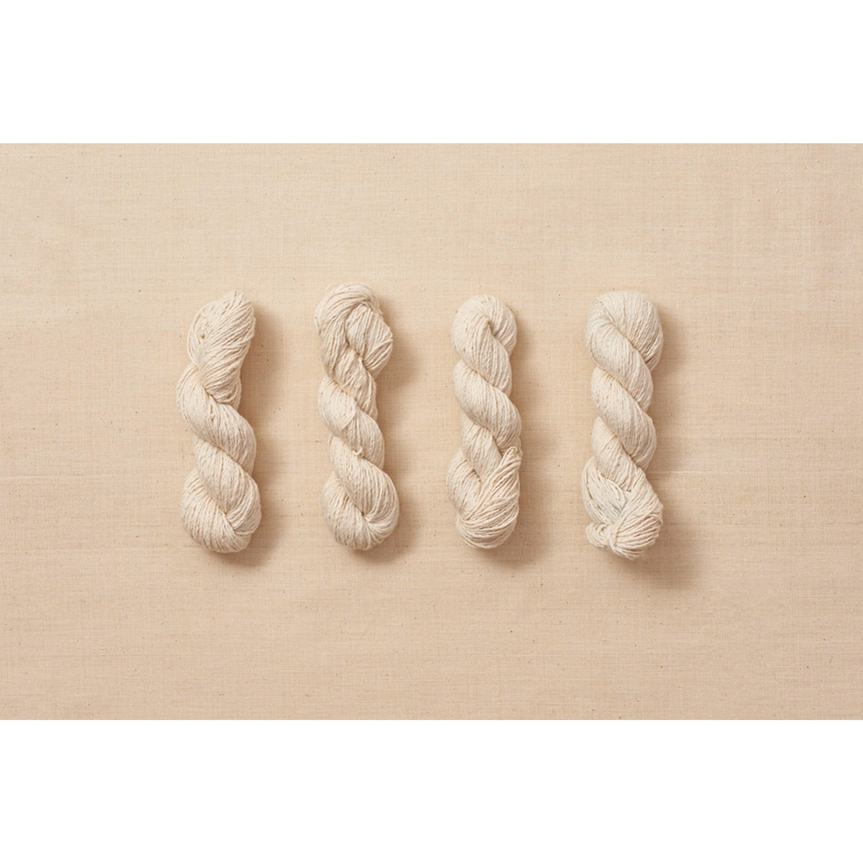 Ecru cotton yarns