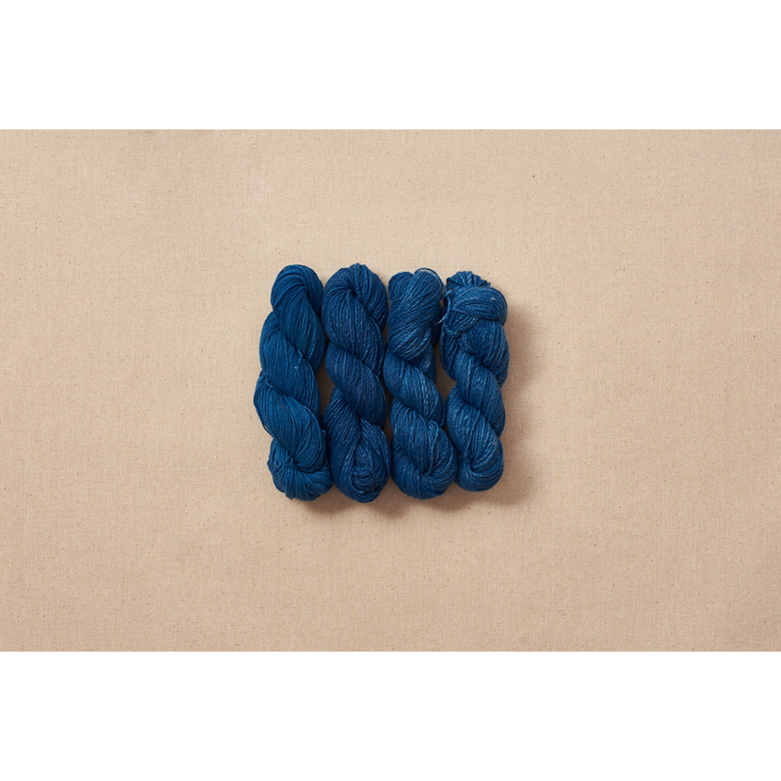 Cotton yarns in indigo