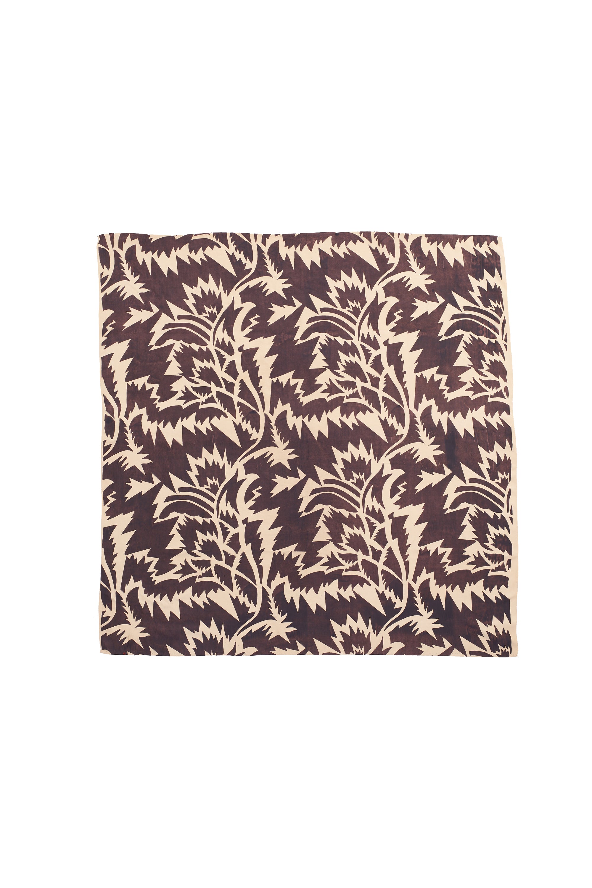 Screen printed silk bandana