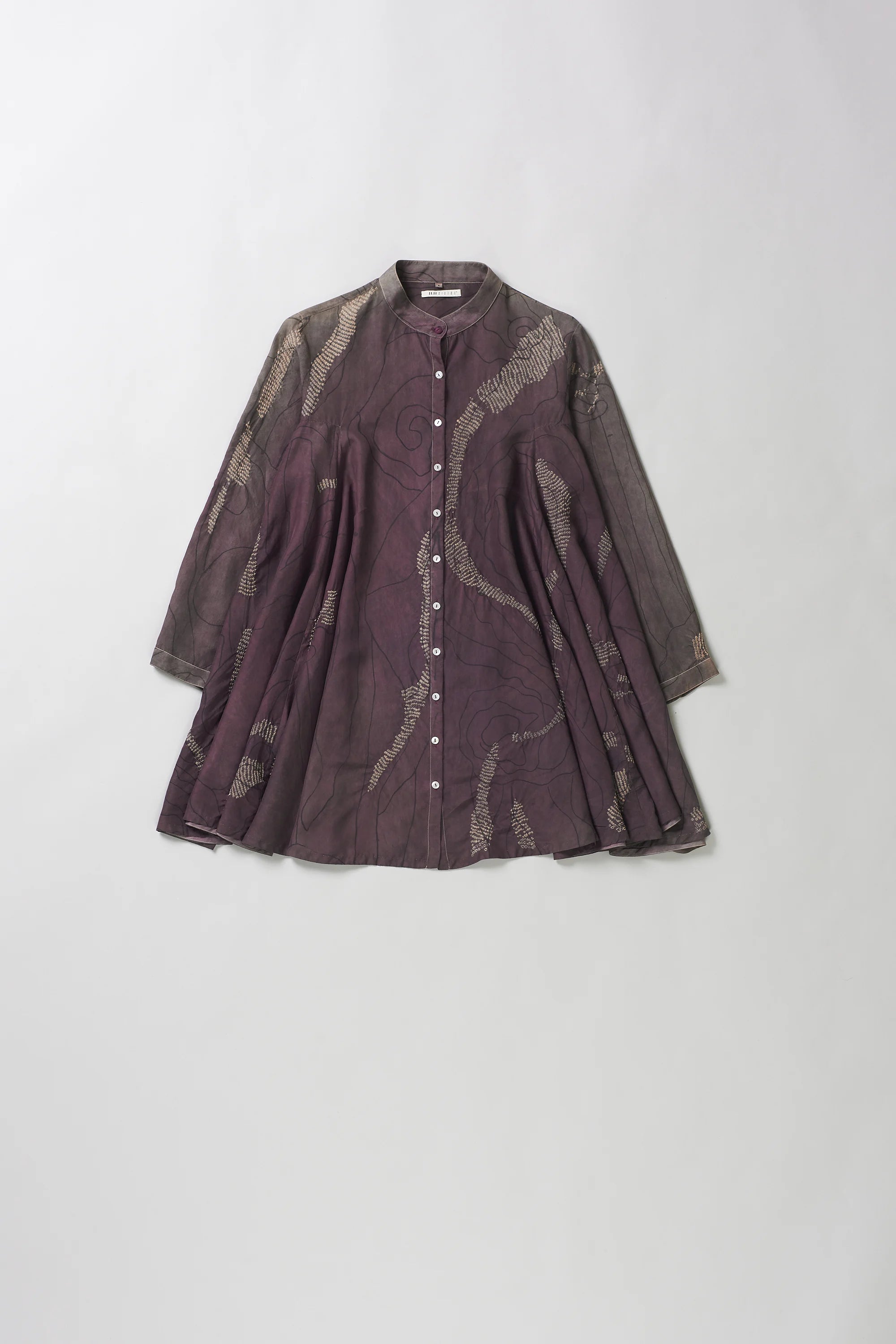 Wine Colour Silk Women Shirt