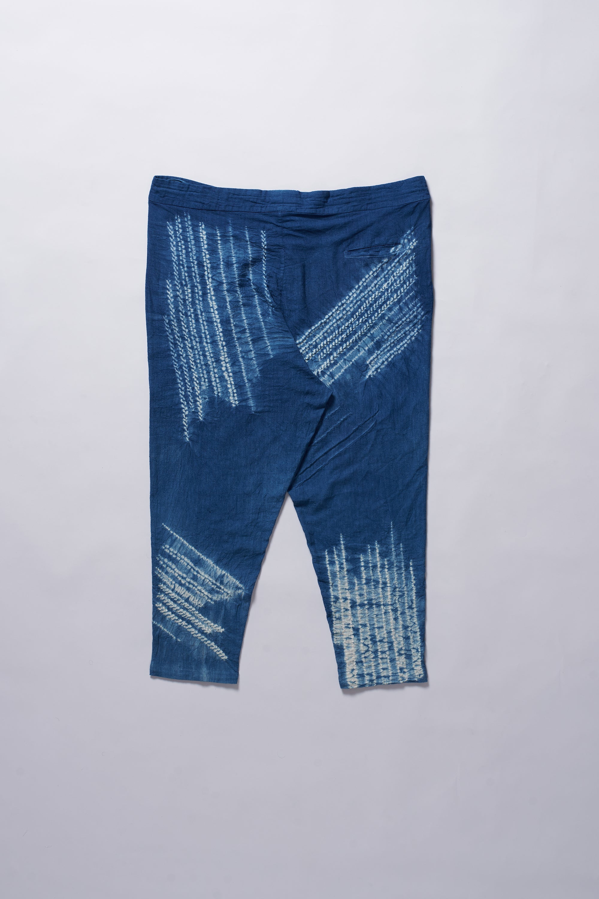 Shibori Pants in 40's Count Organic Cotton