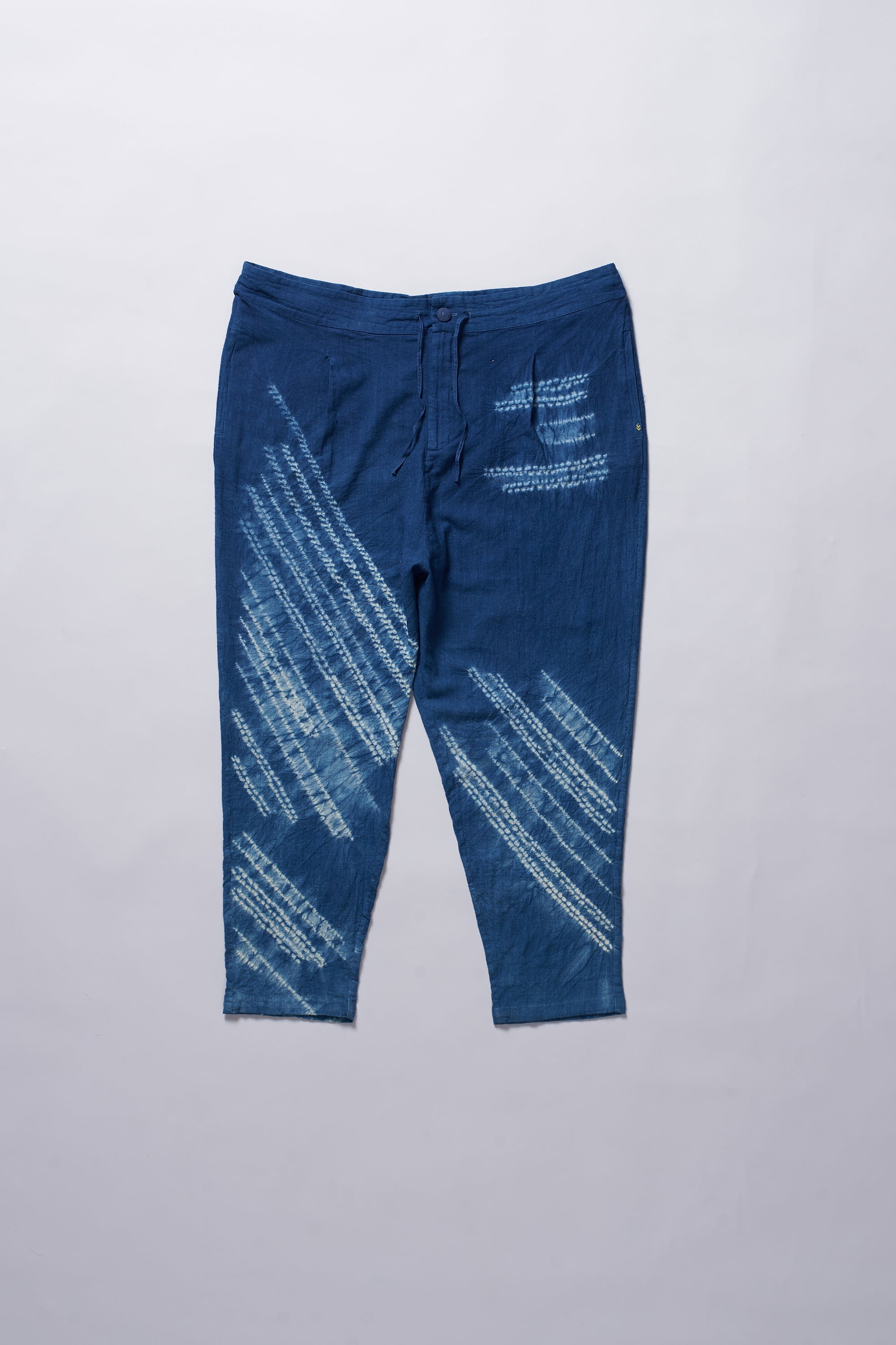 Shibori Pants in 40's Count Organic Cotton