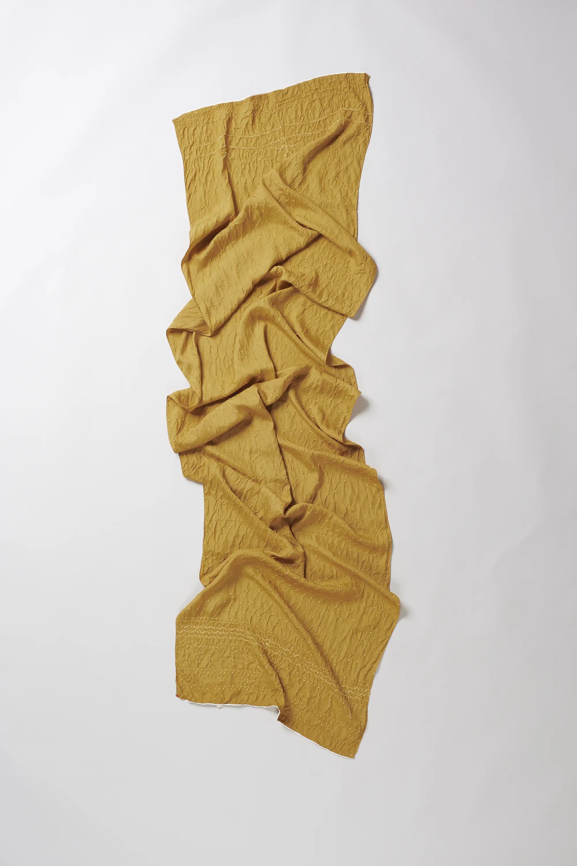 Mustard Yellow Colour Bandhani Silk Women Scarf
