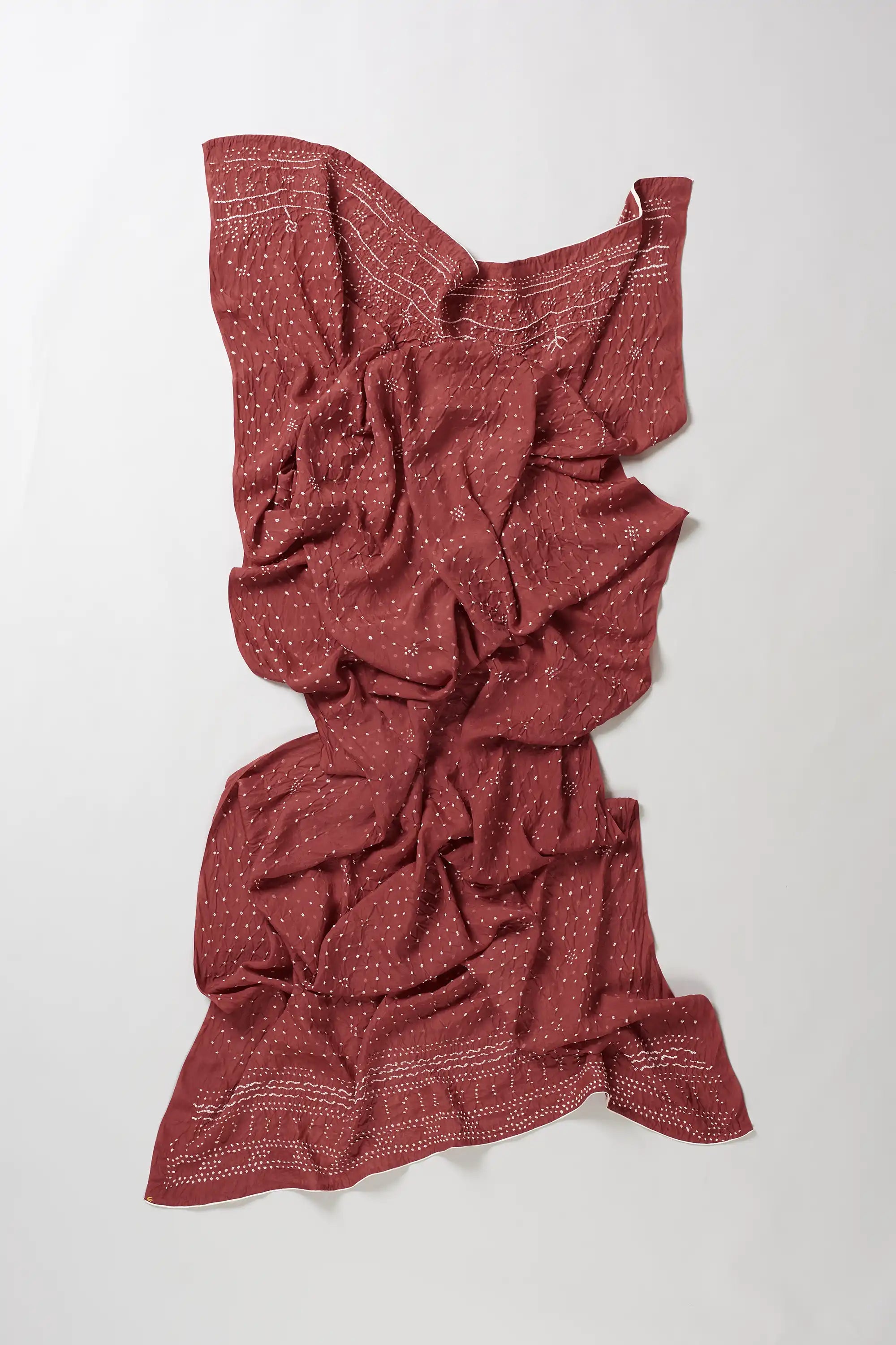 Silk Shawl in Red