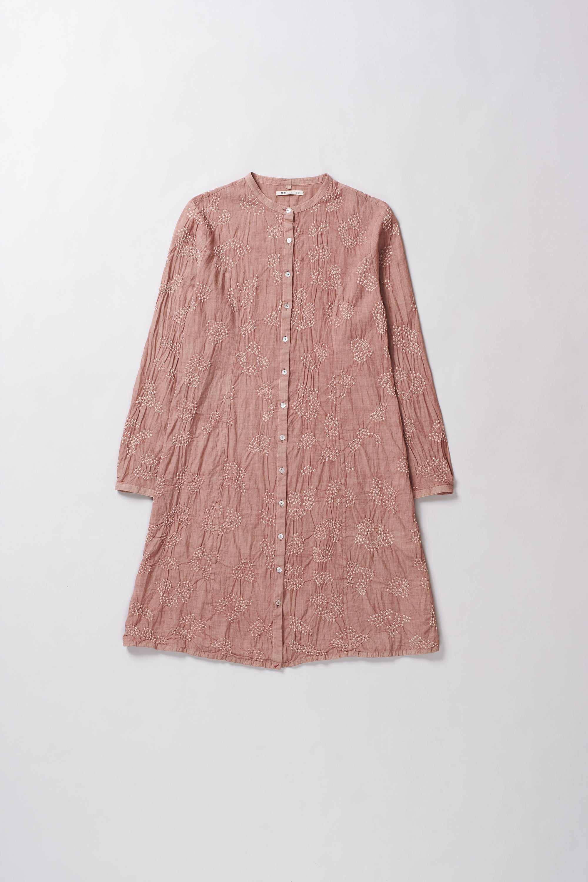Pink textured dress