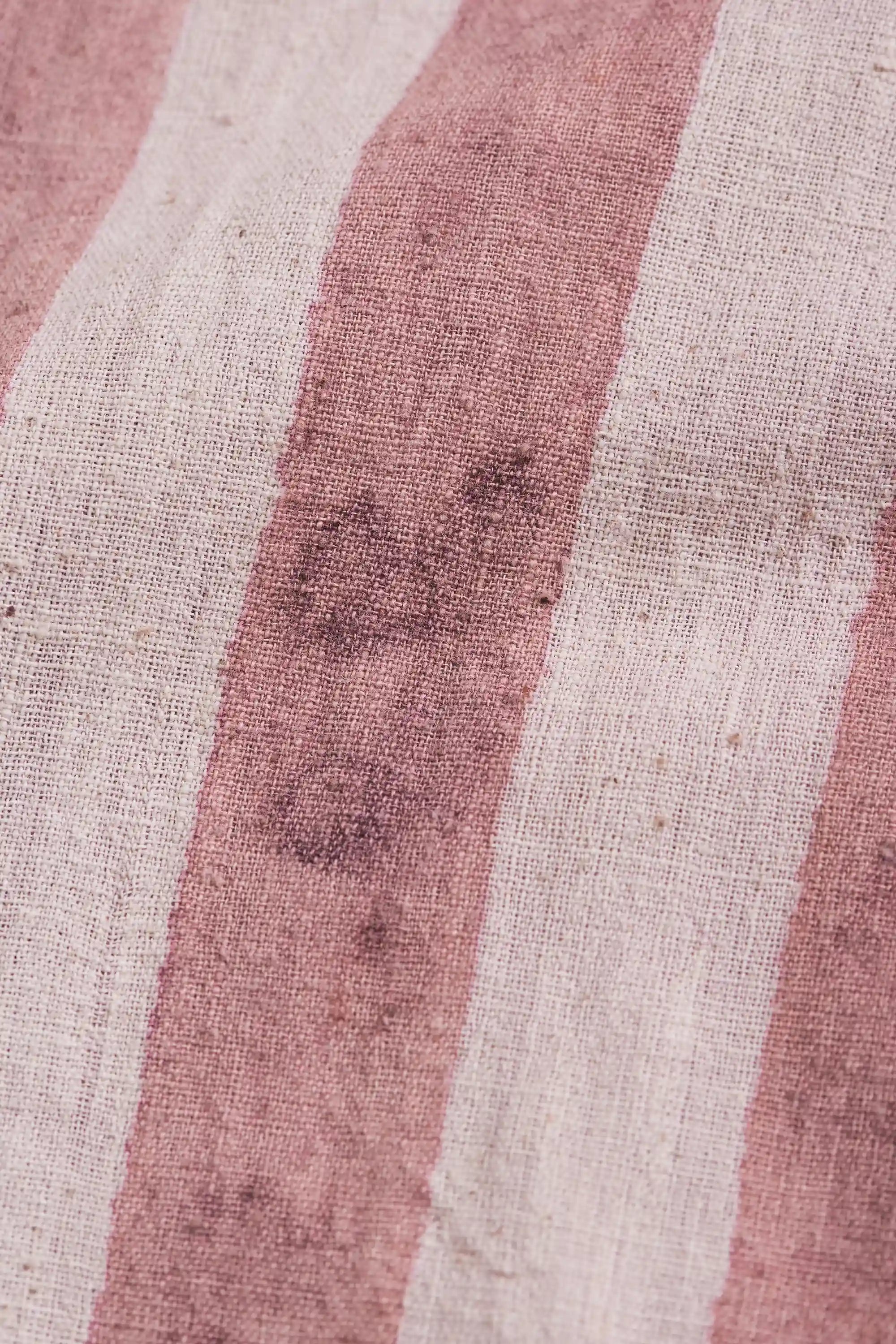 Pink Wood Paneled Flared Dress