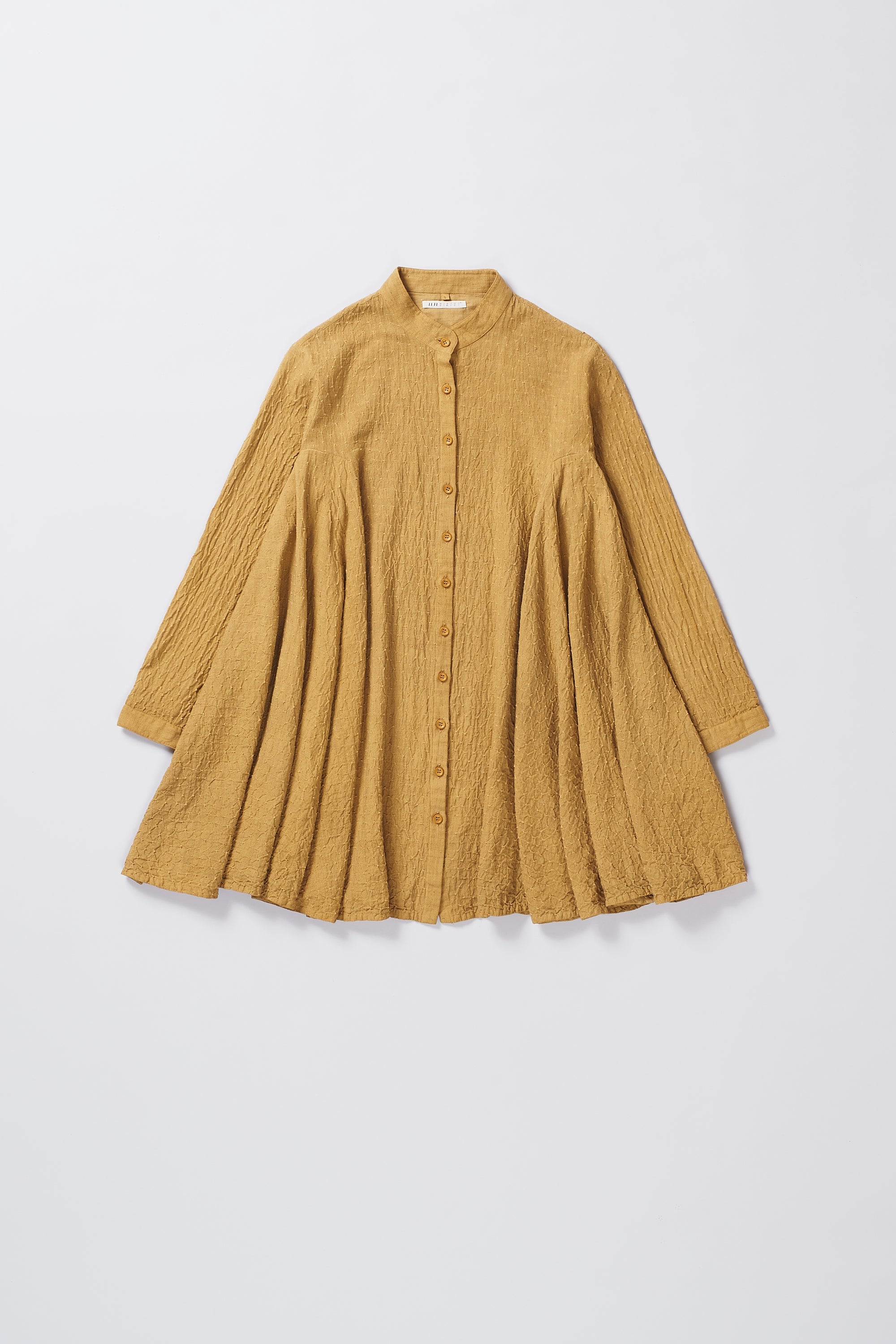 NKEIDN COTTON MUSTARD YELLOW SHIRT