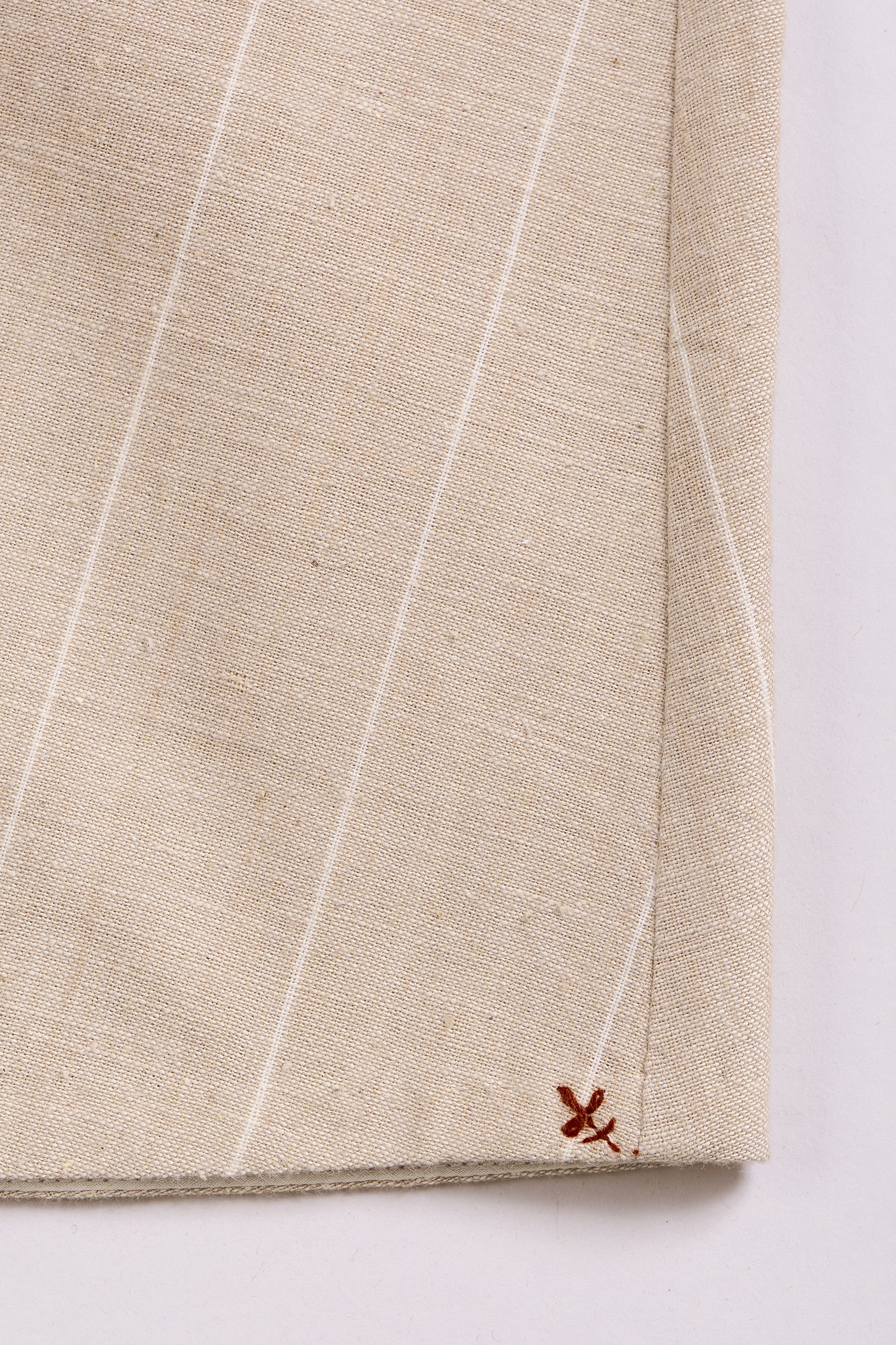 Close-up of beige fabric