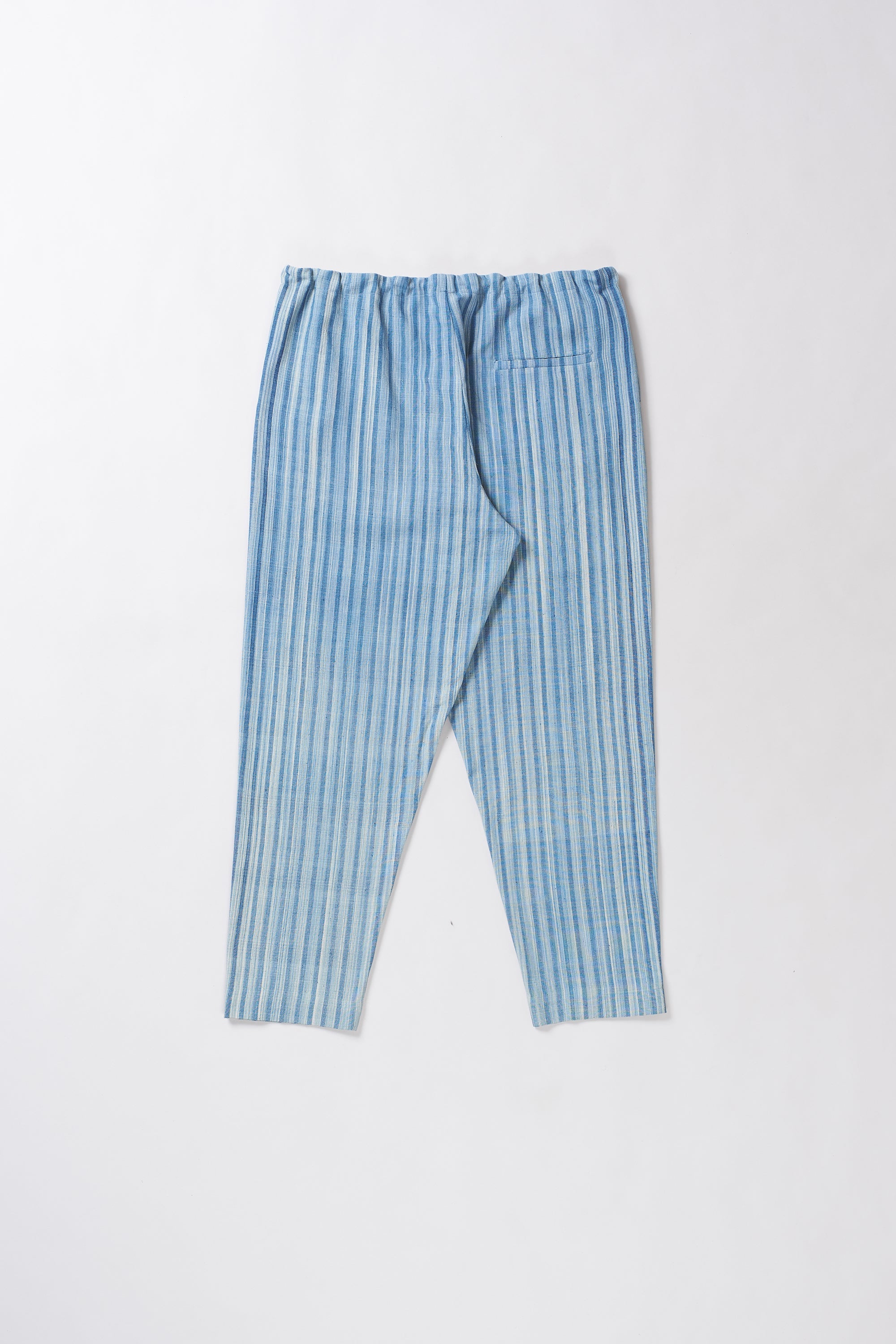 Blue striped pants