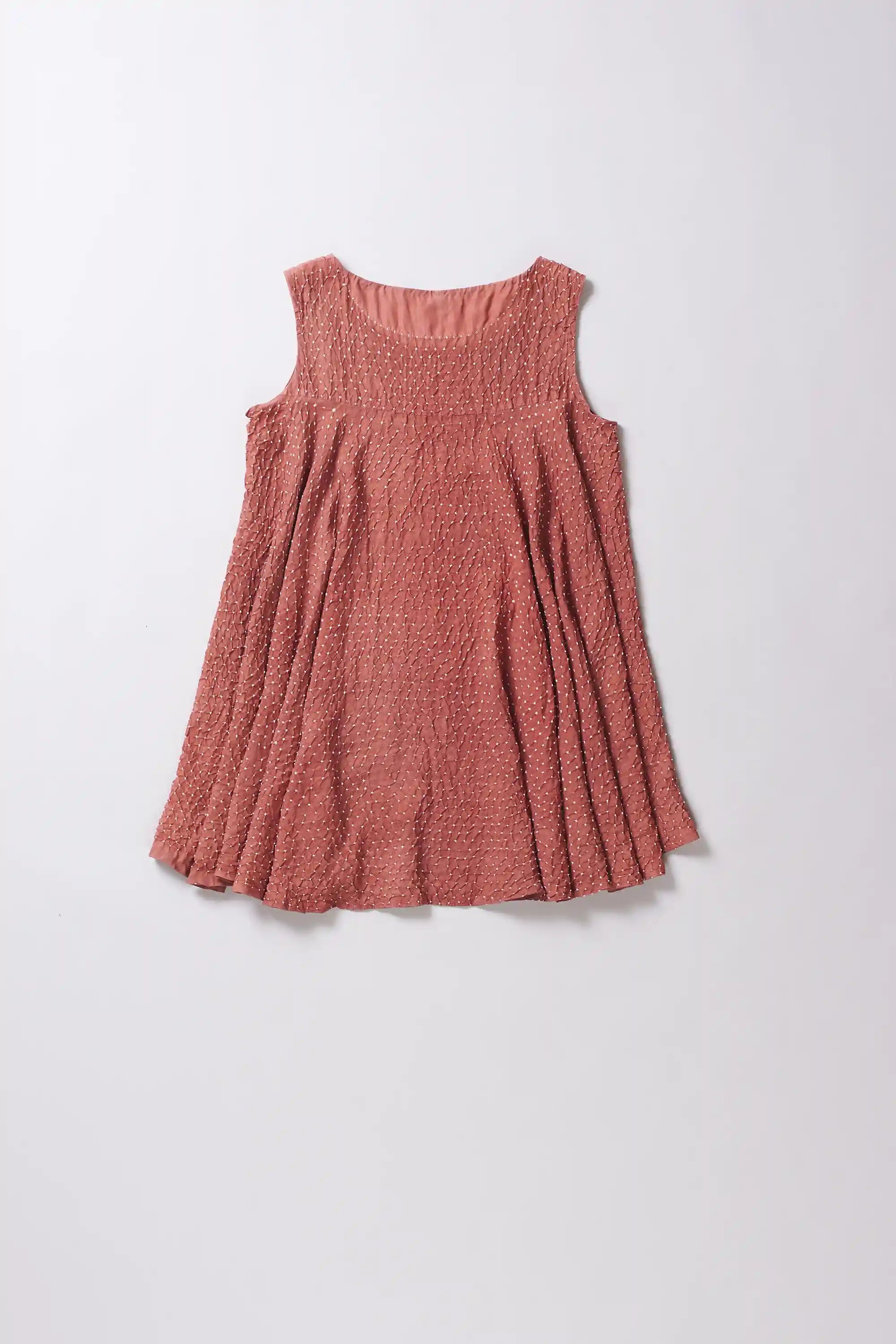 Rouge Pink Bandhani Silk Top