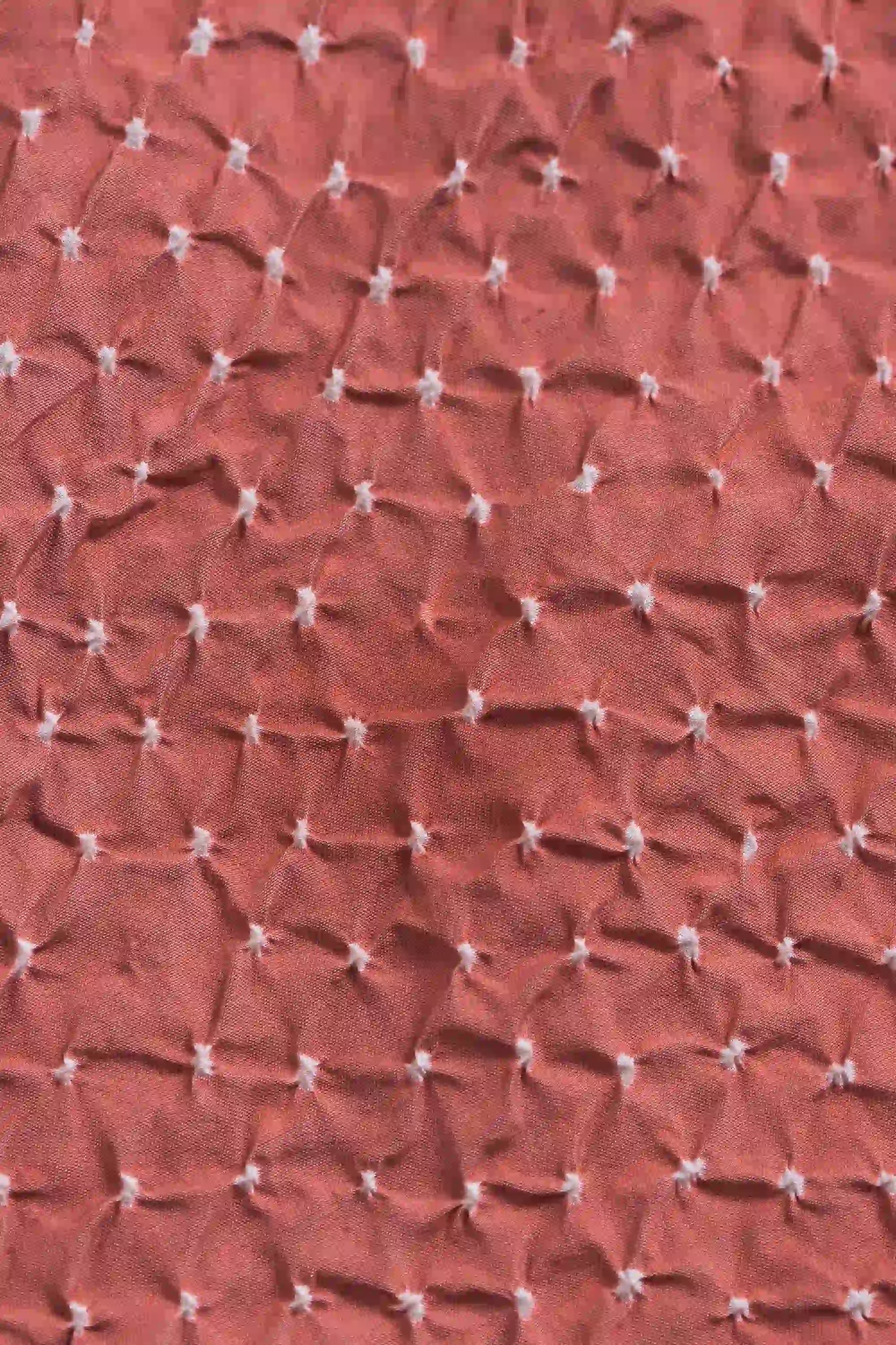 Rouge Pink Bandhani Silk Top