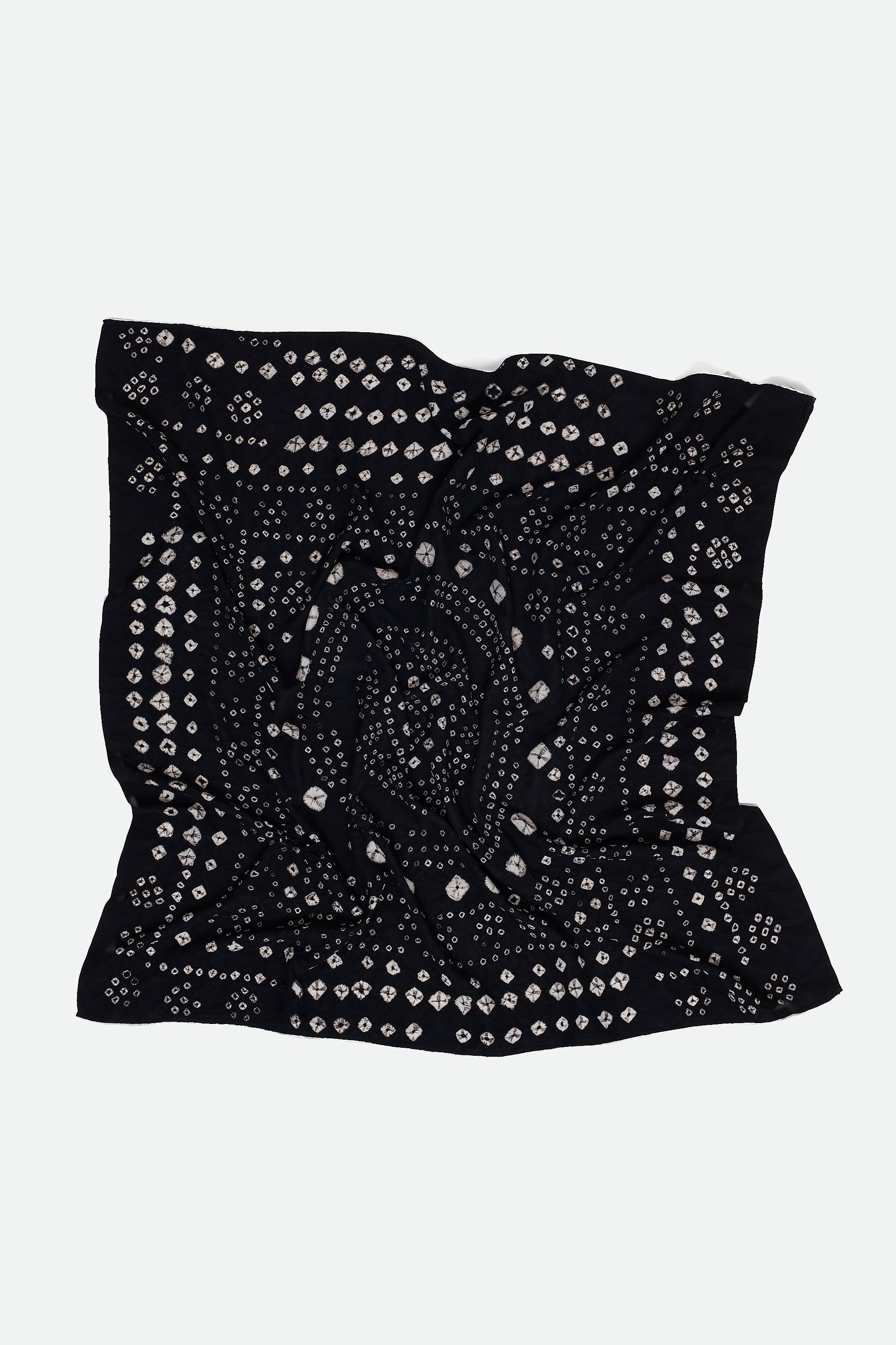 Black silk scarf