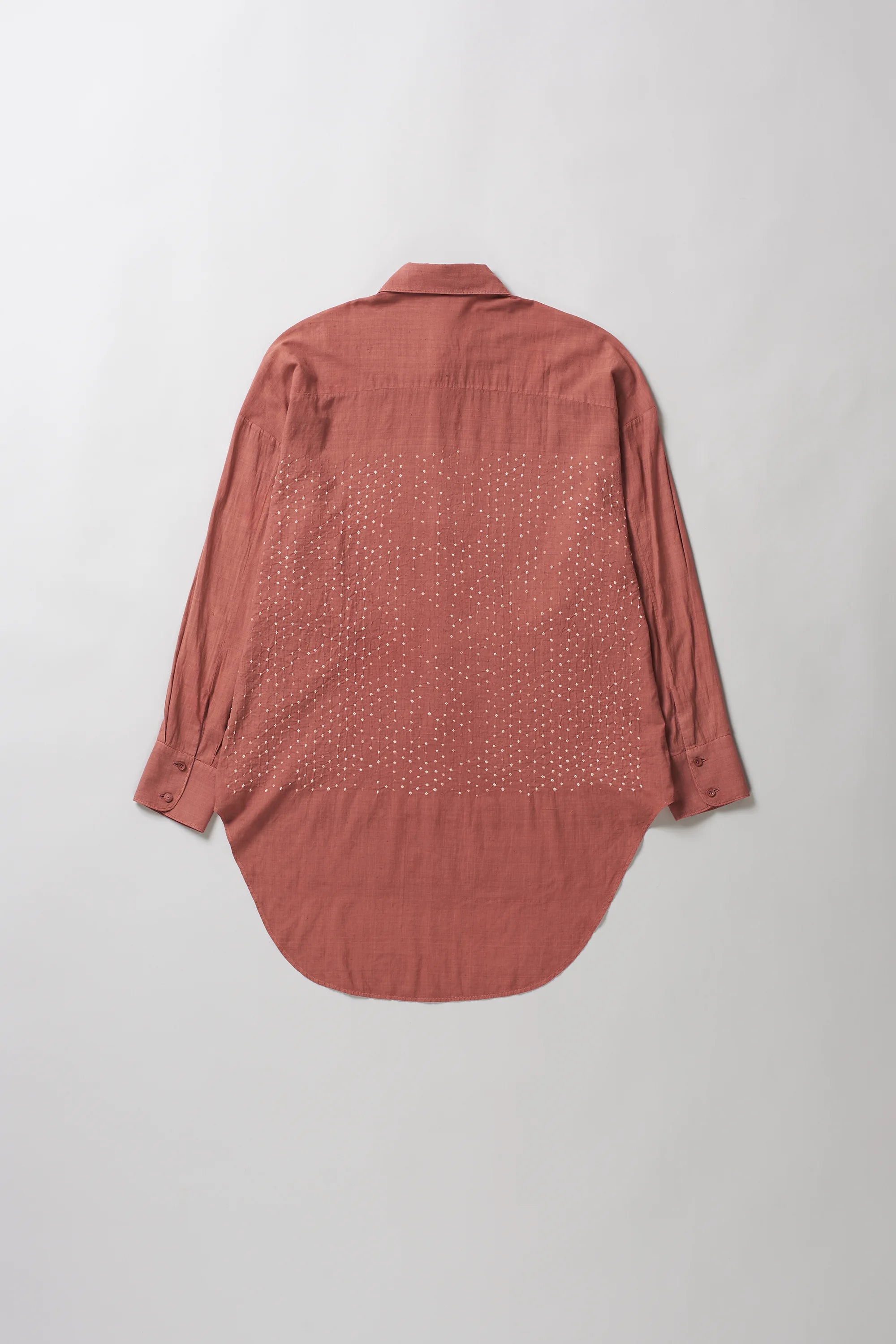 Bandhani Shirt In Rough Pink