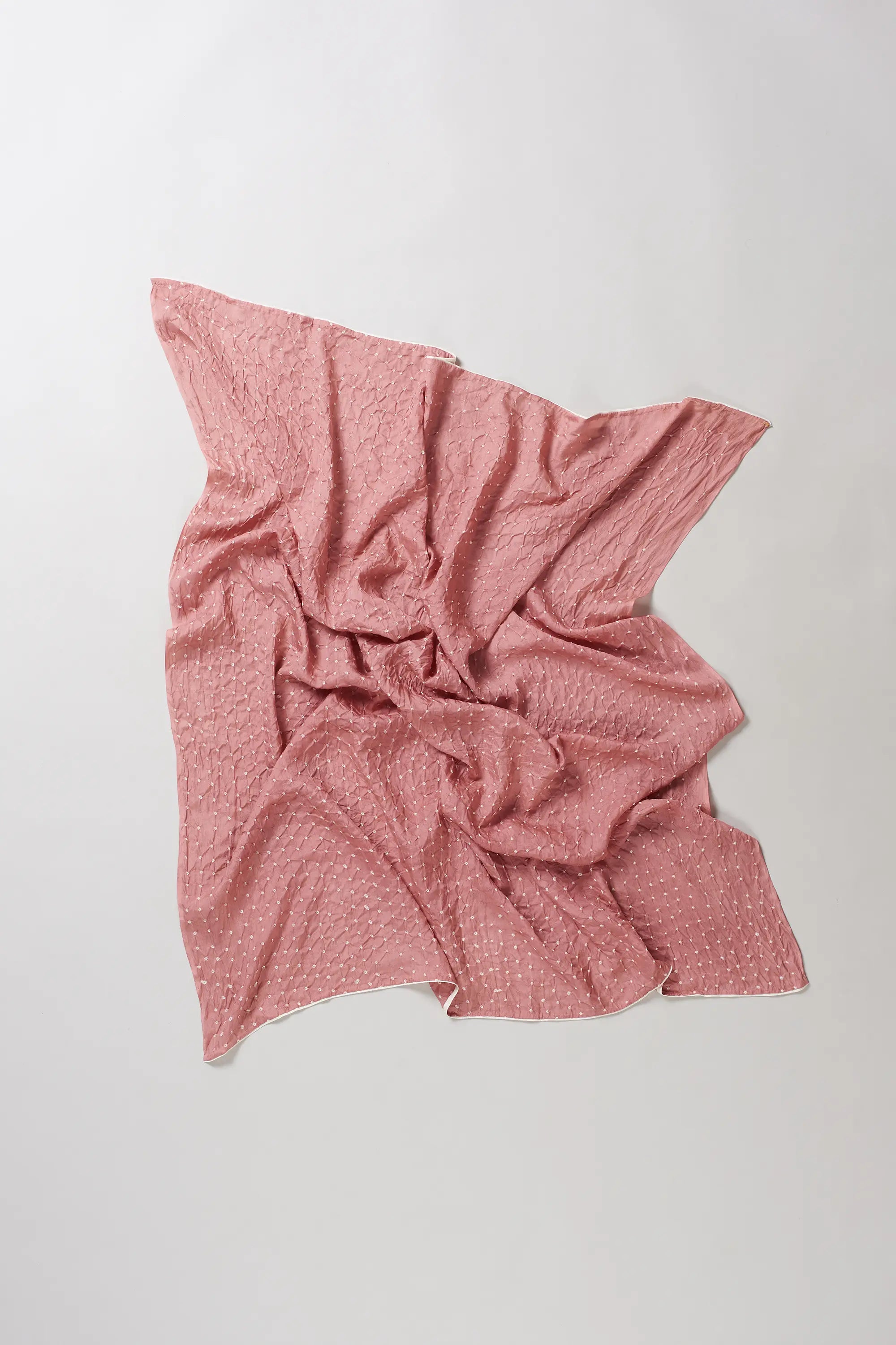 SQUARE LARGE SILK BANDHANI SCARF