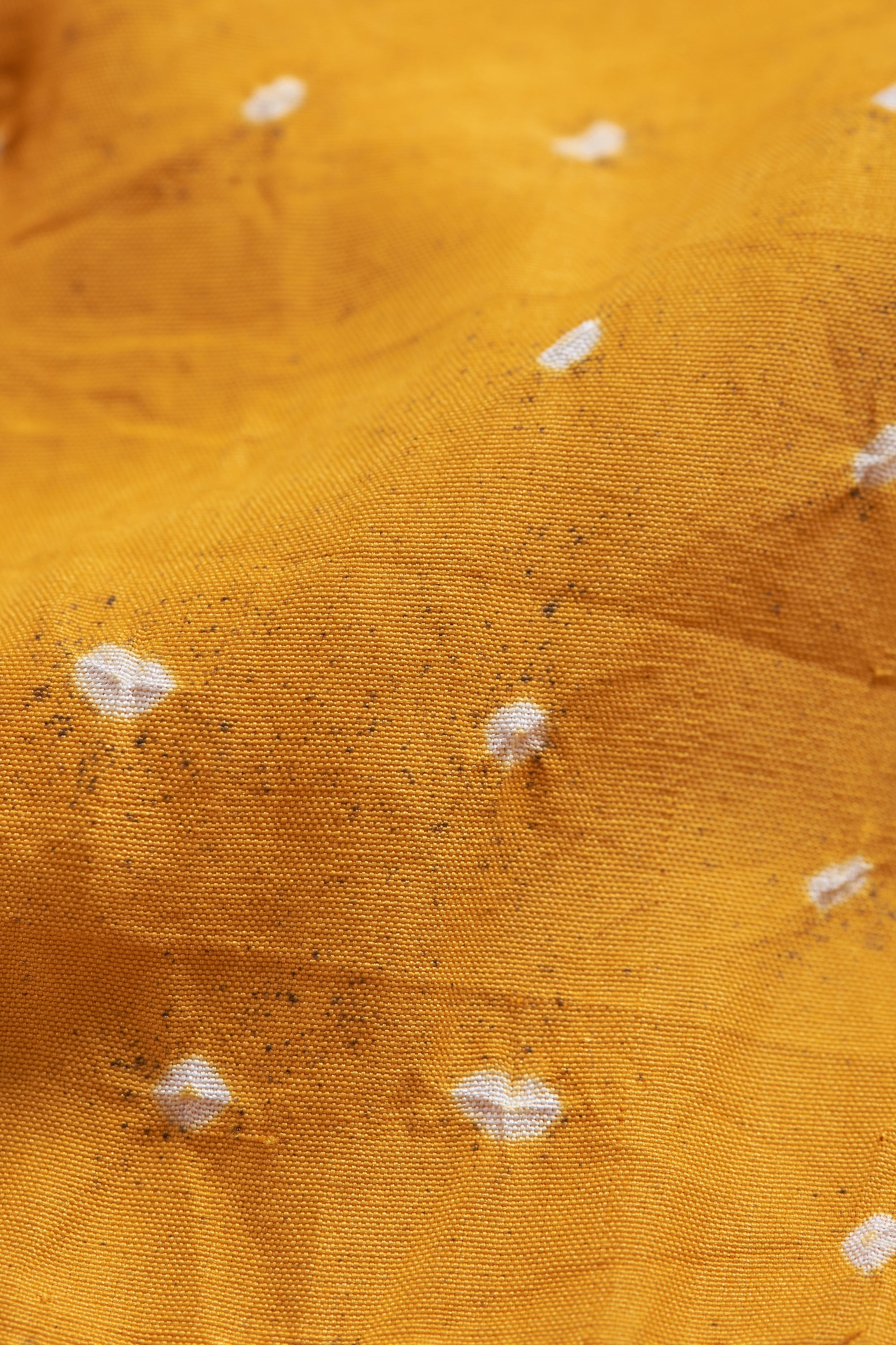 MANGO YELLOW SILK WOMEN DRESS WITH BANDHANI