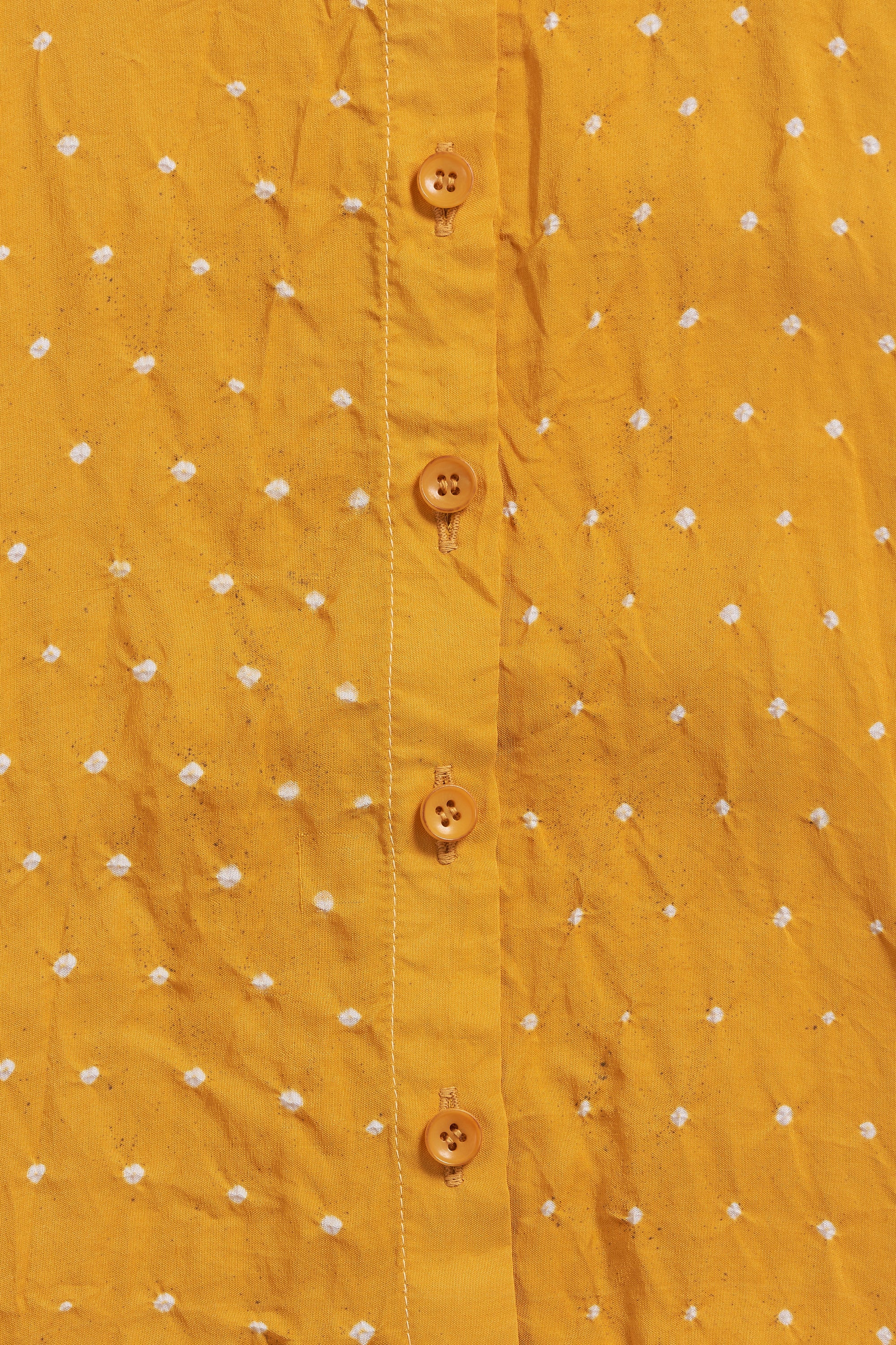 MANGO YELLOW SILK WOMEN DRESS WITH BANDHANI