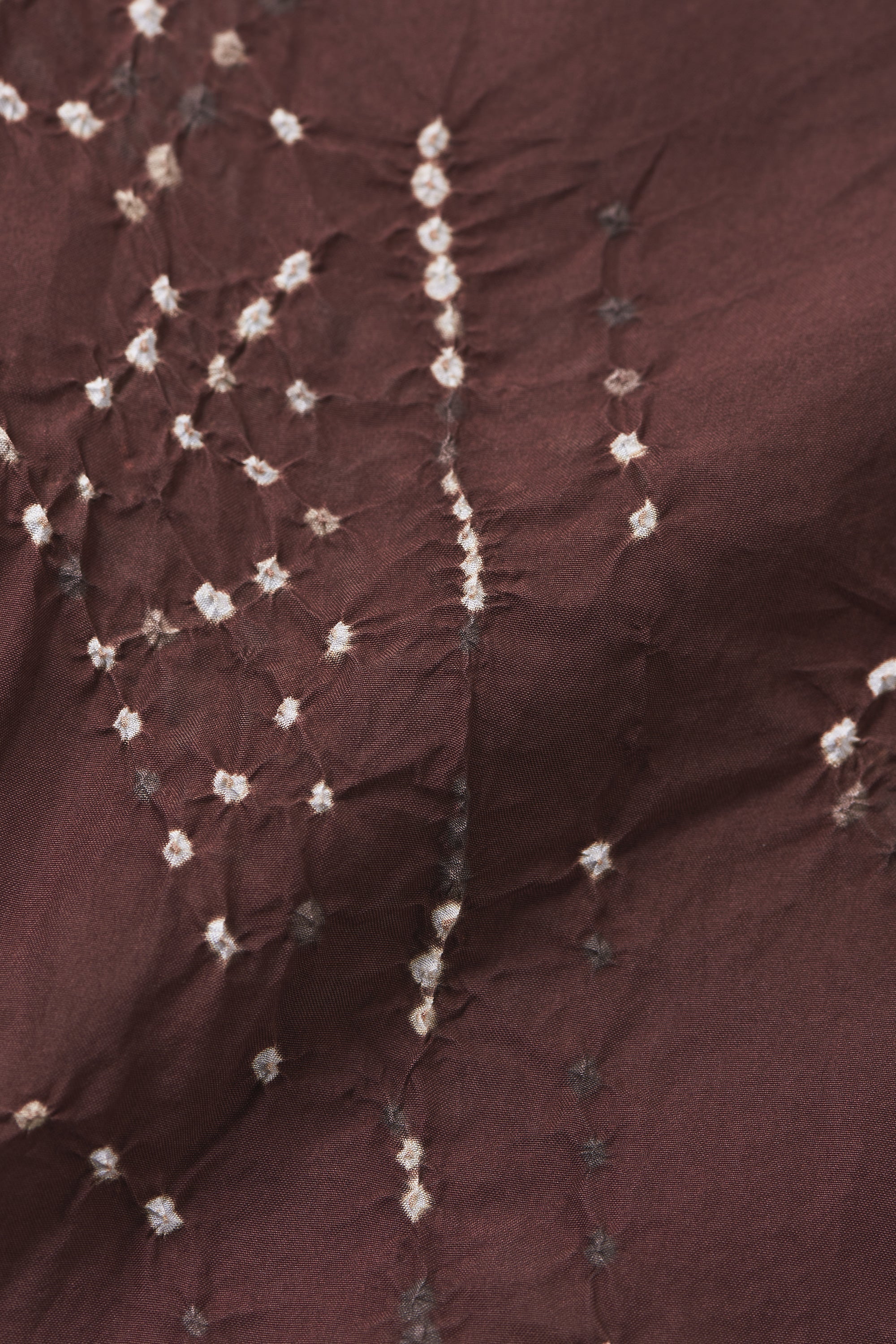 Burnt Umber Bandhani Silk Pants