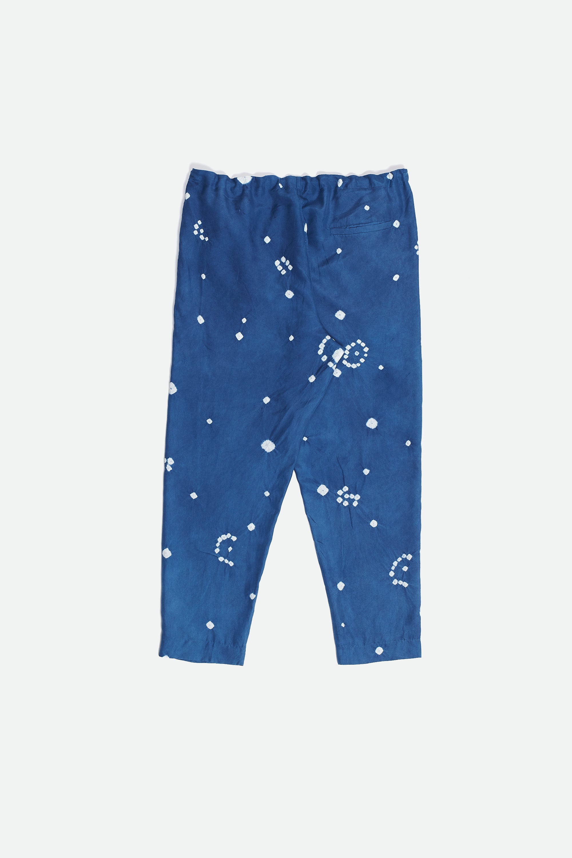 Medium Indigo Silk Bandhani Pant