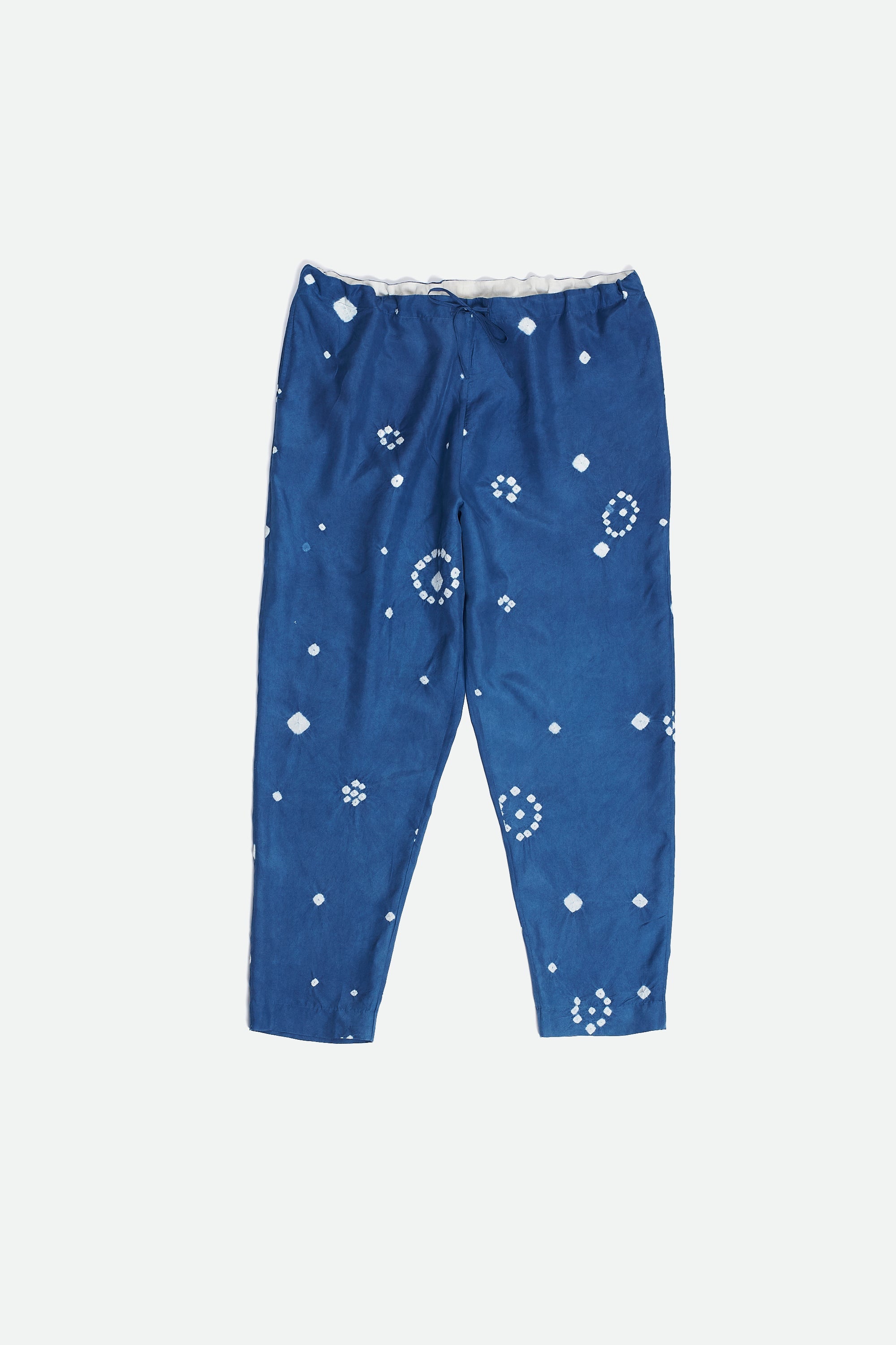 Medium Indigo Silk Bandhani Pant