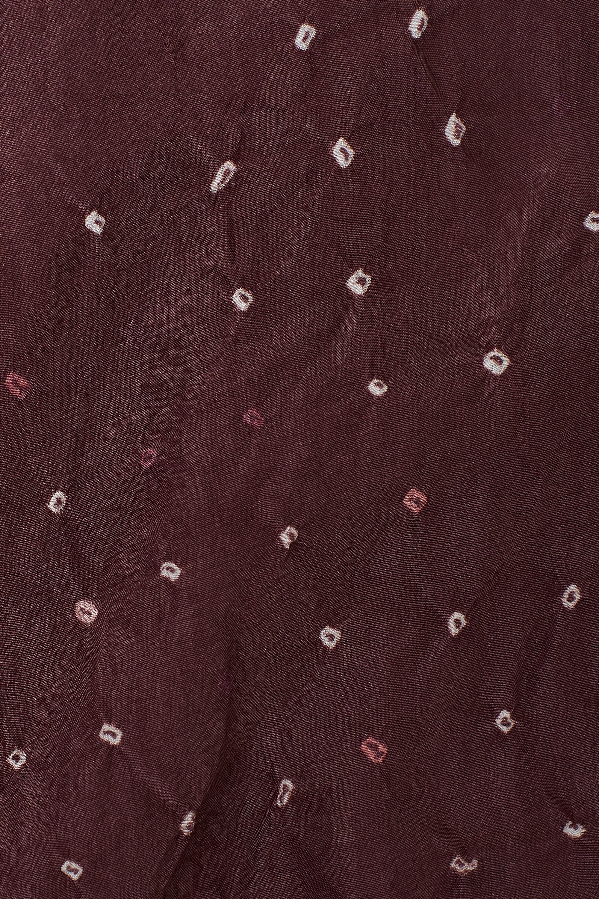 PURPLE RED SILK BANDHANI ELASTIC PANT