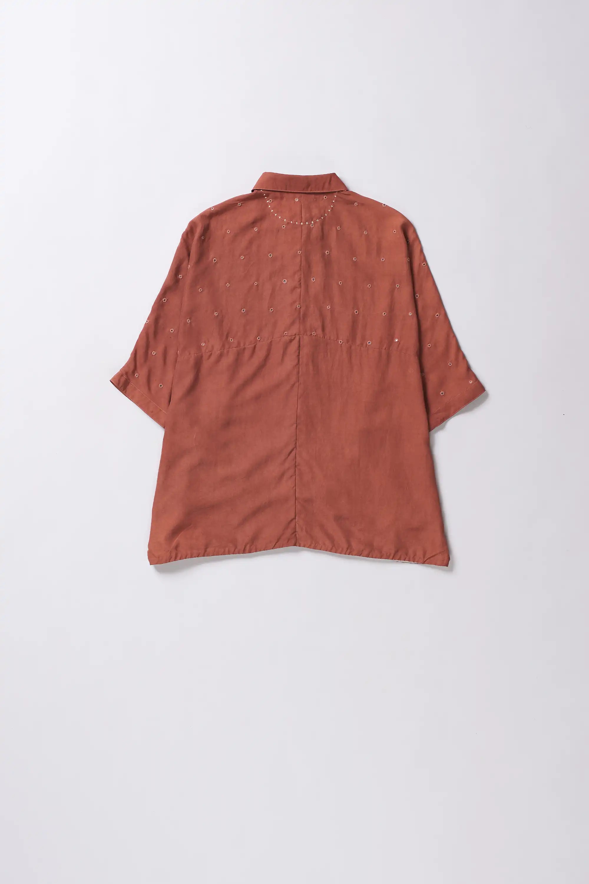 Brick red Relaxed Fit Shirt