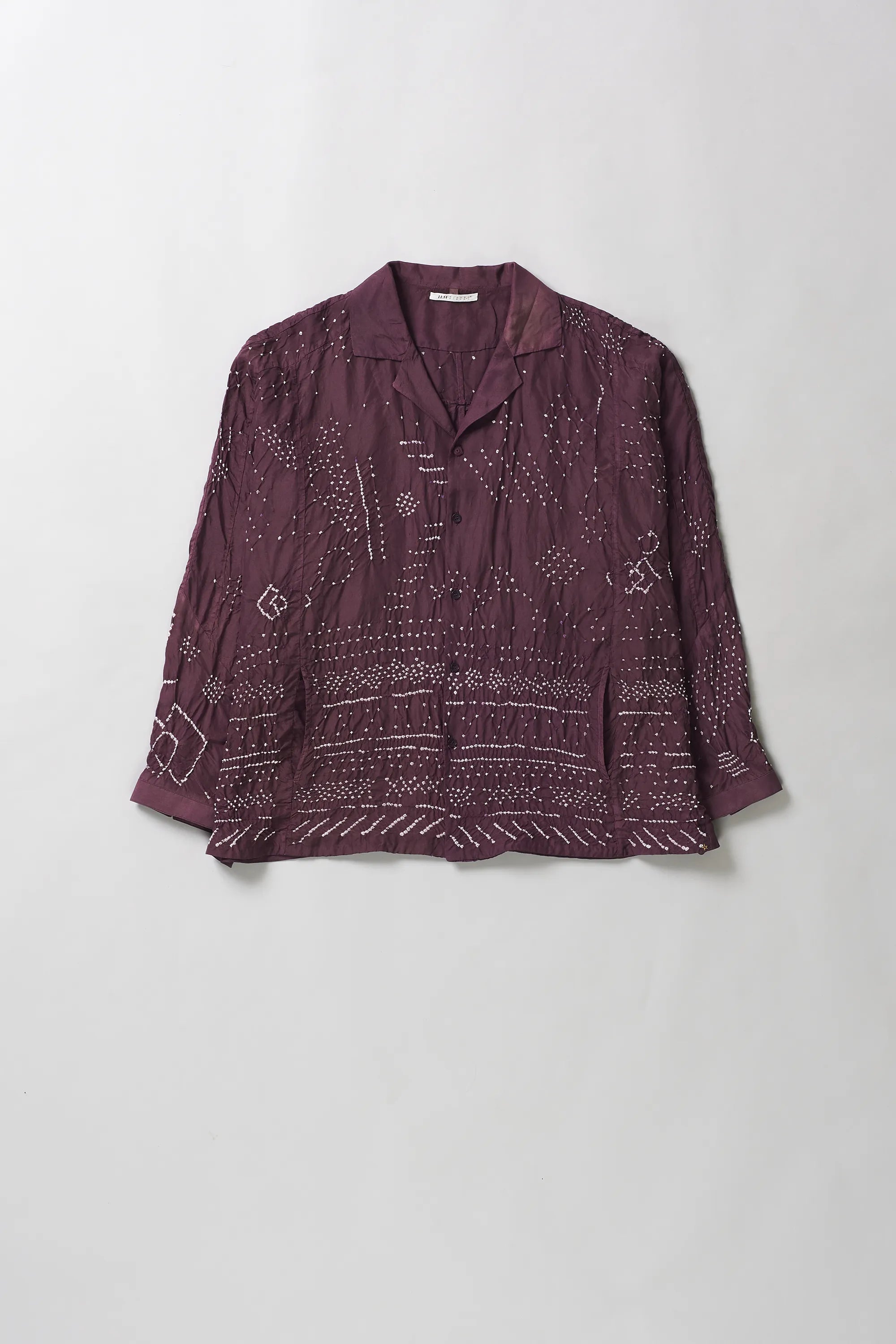 Purple Red Silk Shirt