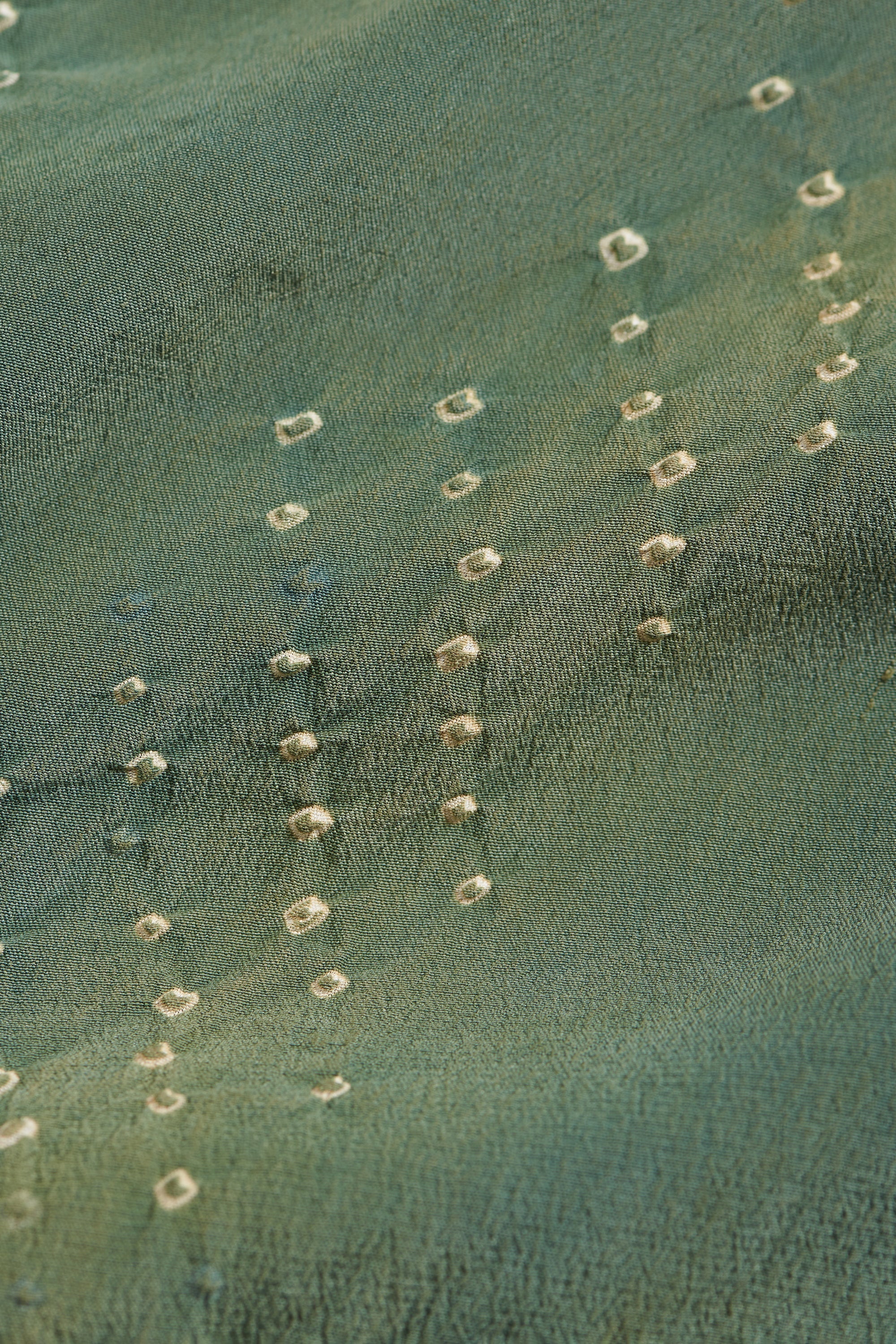 Close-up of green fabric