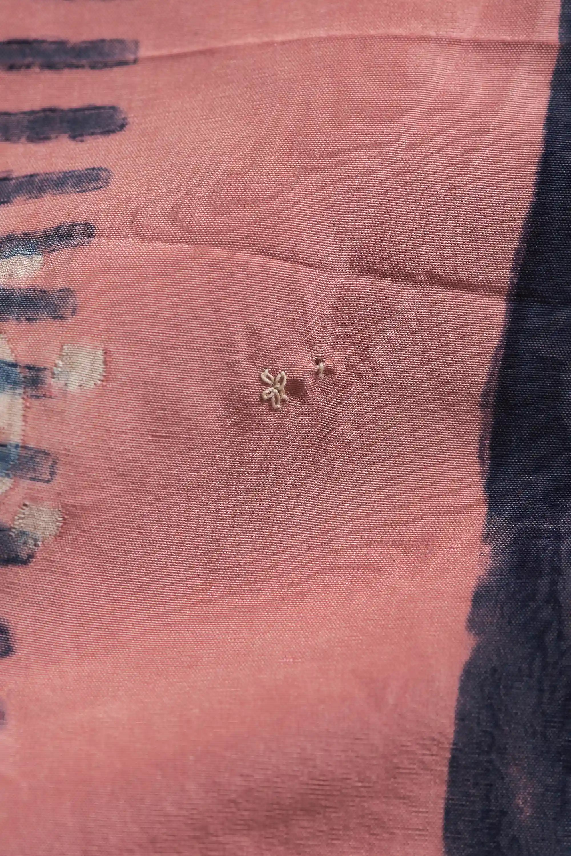 Chalk Pink Shibori Soft Silk Women Trouser