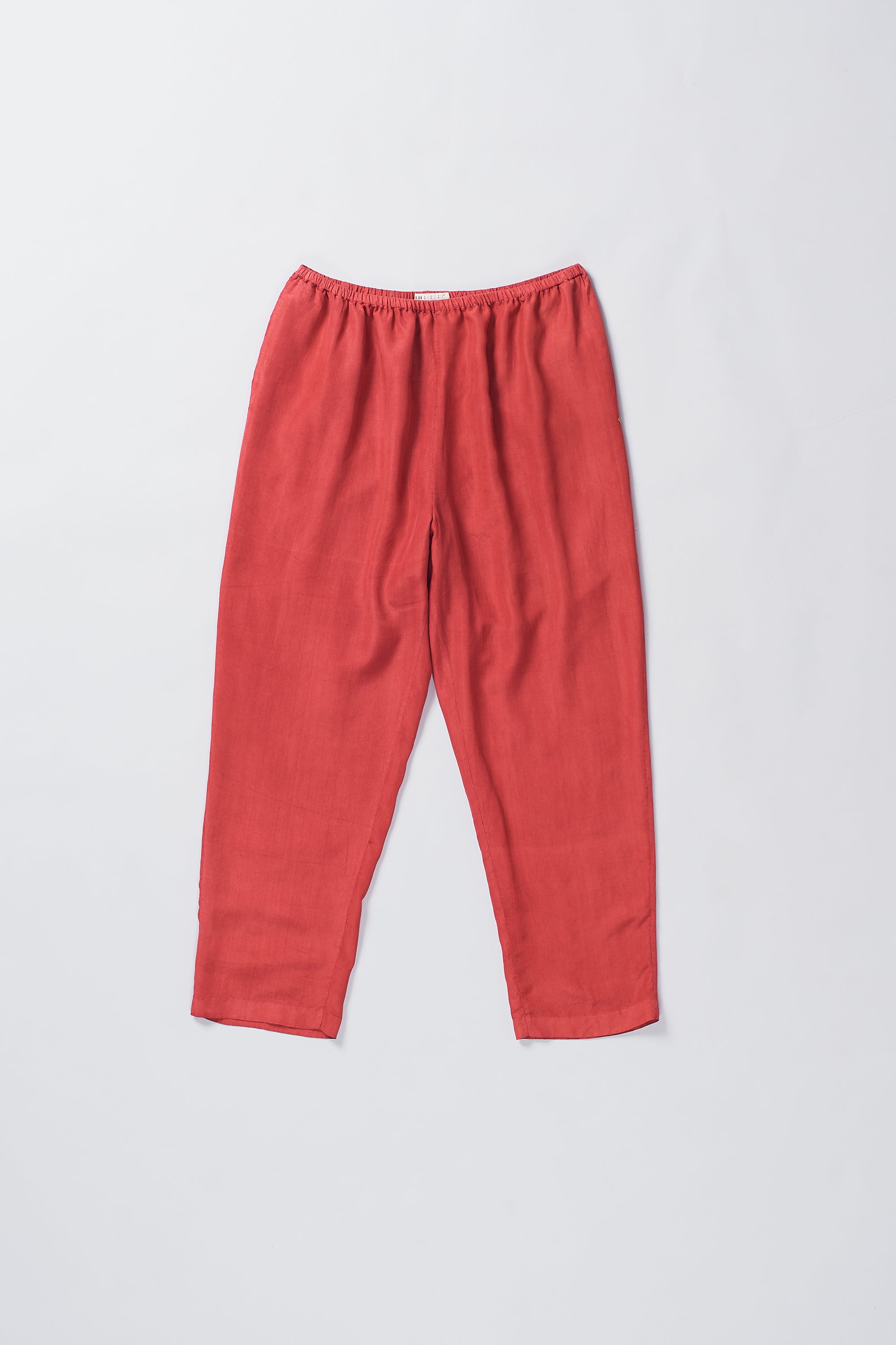 Red Pant in Silk