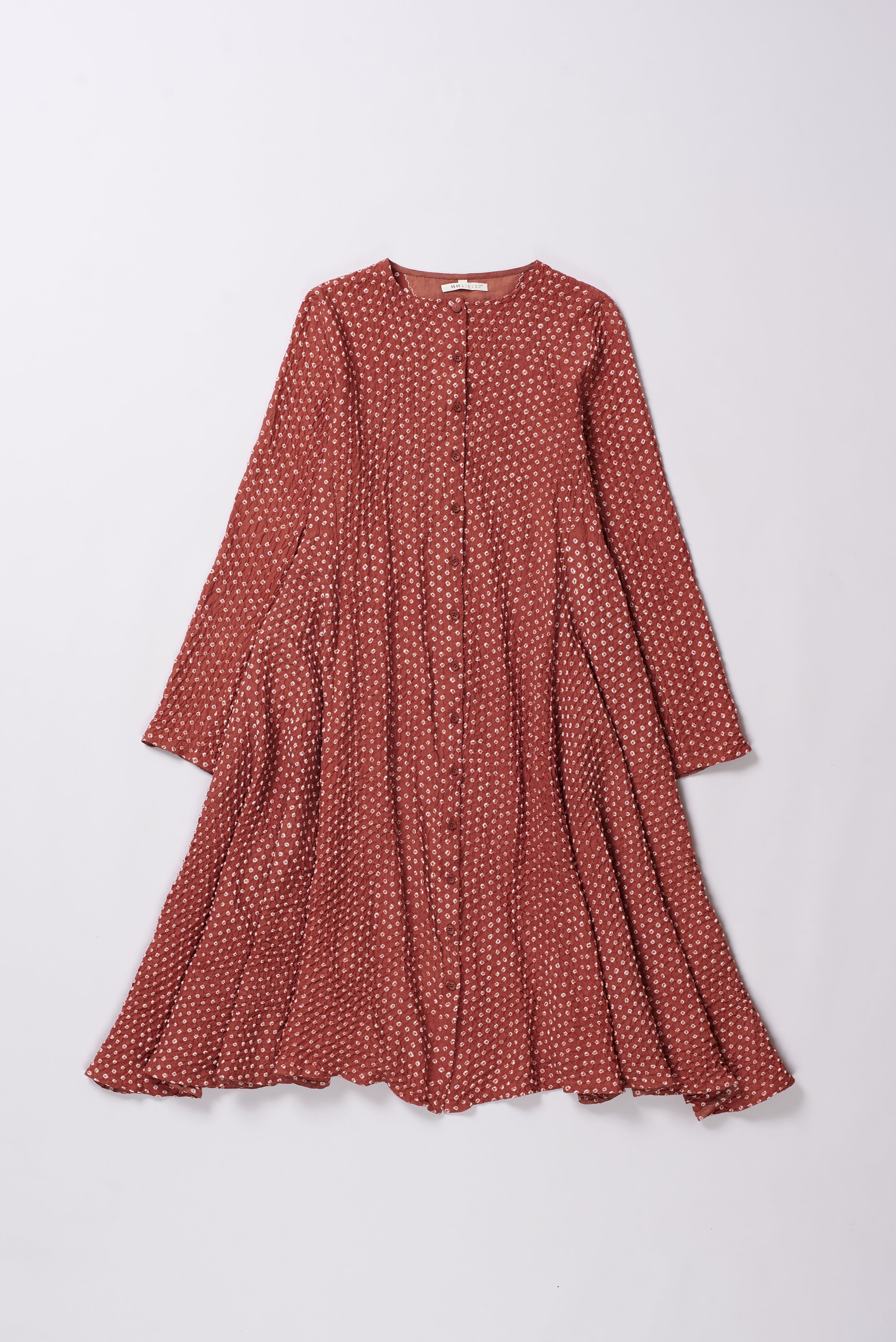 Rough Pink Bandhani Dress