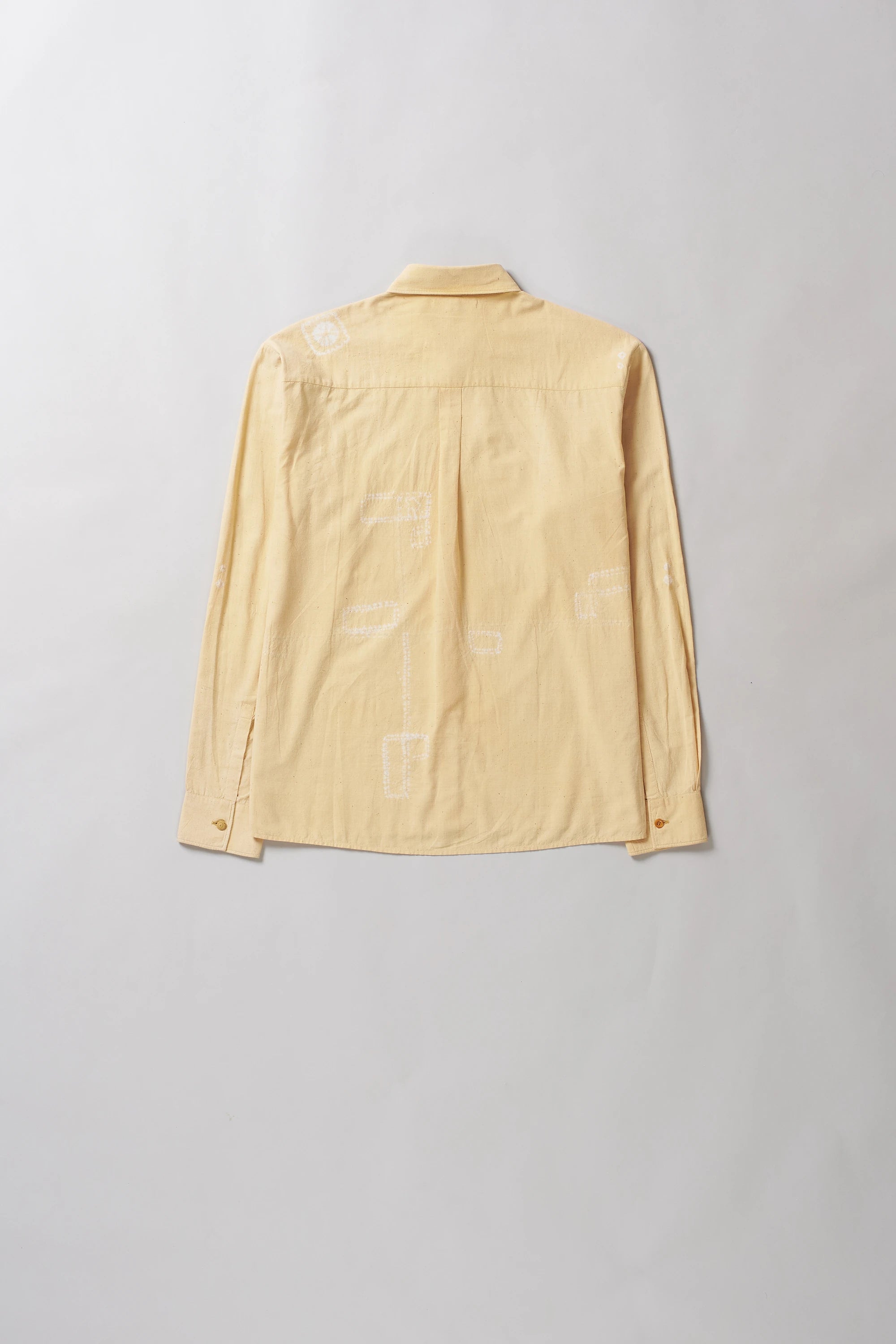 Fine Cotton Shirt Speckled with All Over Shibori