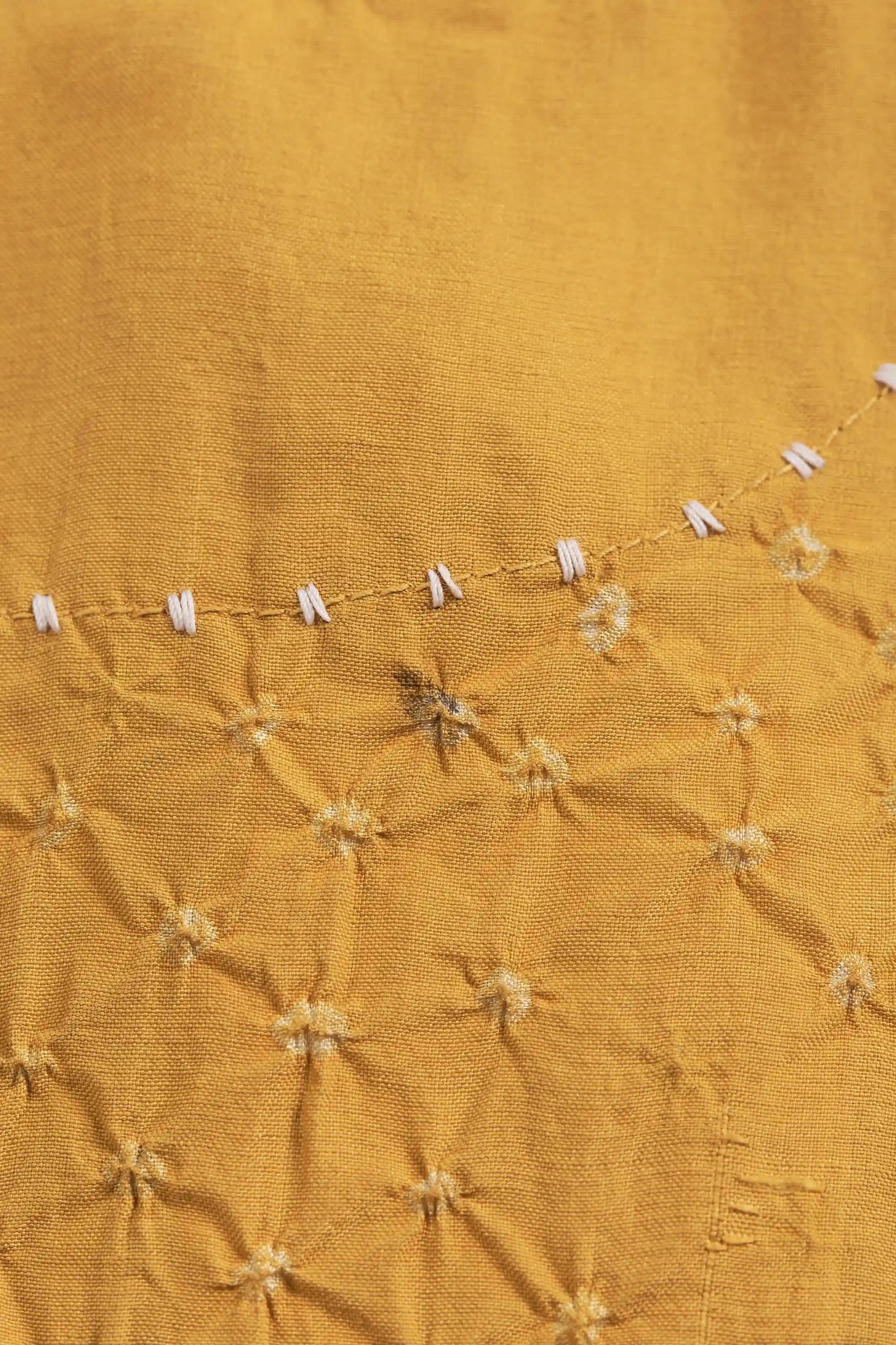 Mustard Yellow Bandhani Dress